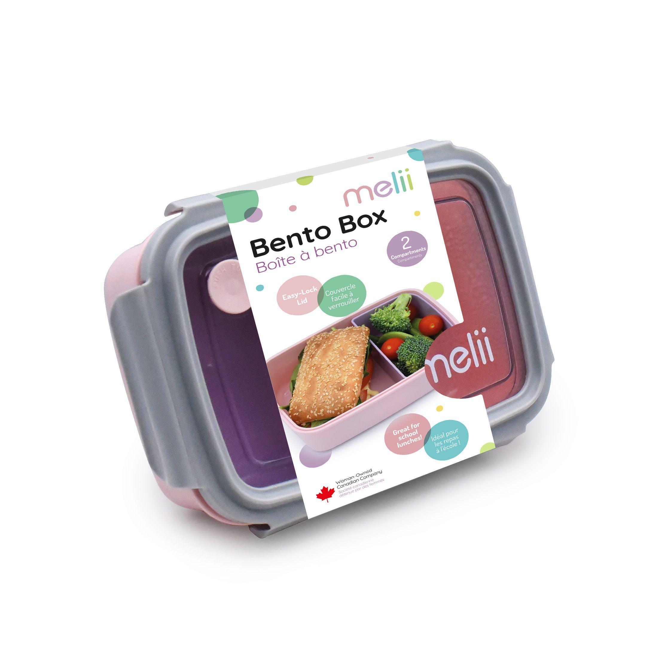 Lonchera Bento Con Divisiones Rosa 880 ml-5