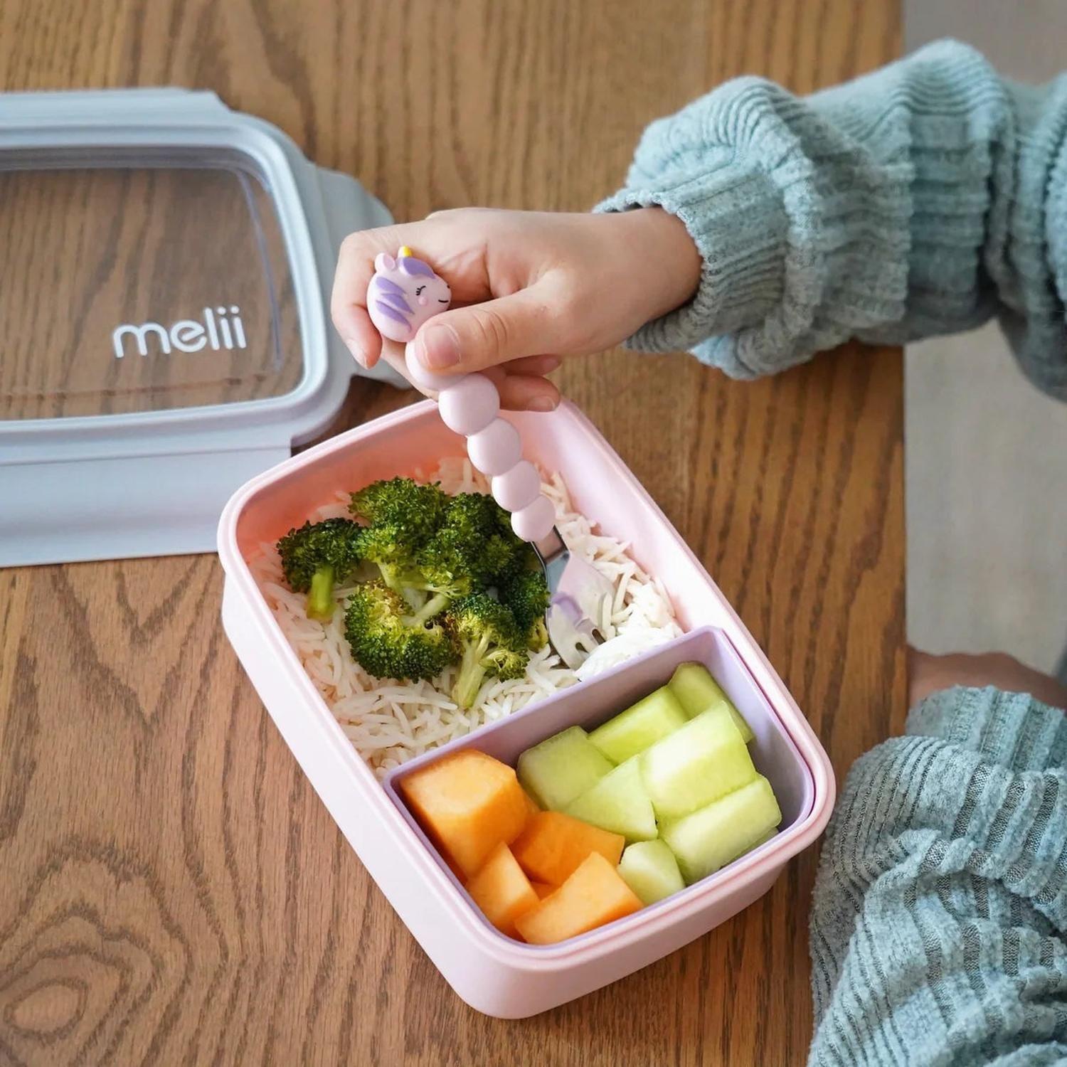 Lonchera bento box con compartimientos 880 ml - Rosado-4