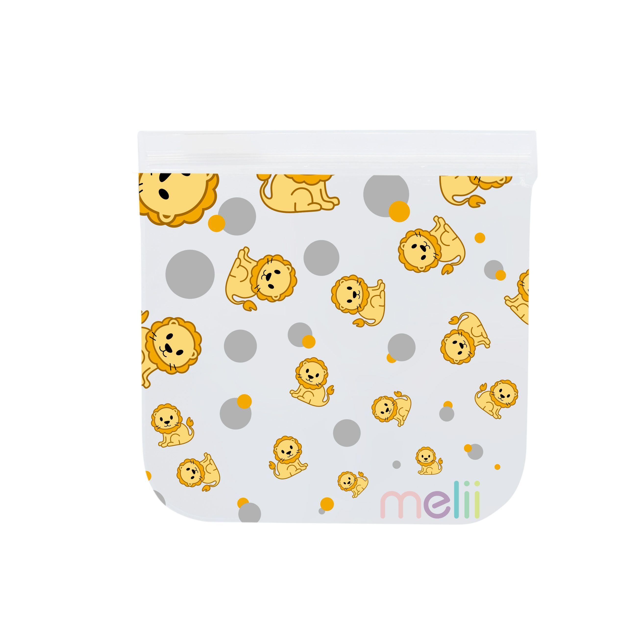 Pack de 4 Bolsas Reutilizables Para Snacks Dino-Leon-4