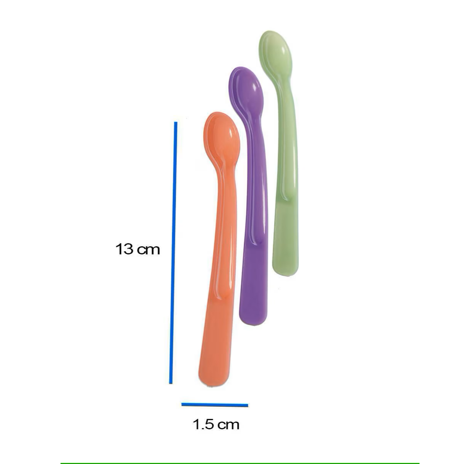 Pack de 3 cucharas suaves con sensor de calor-3