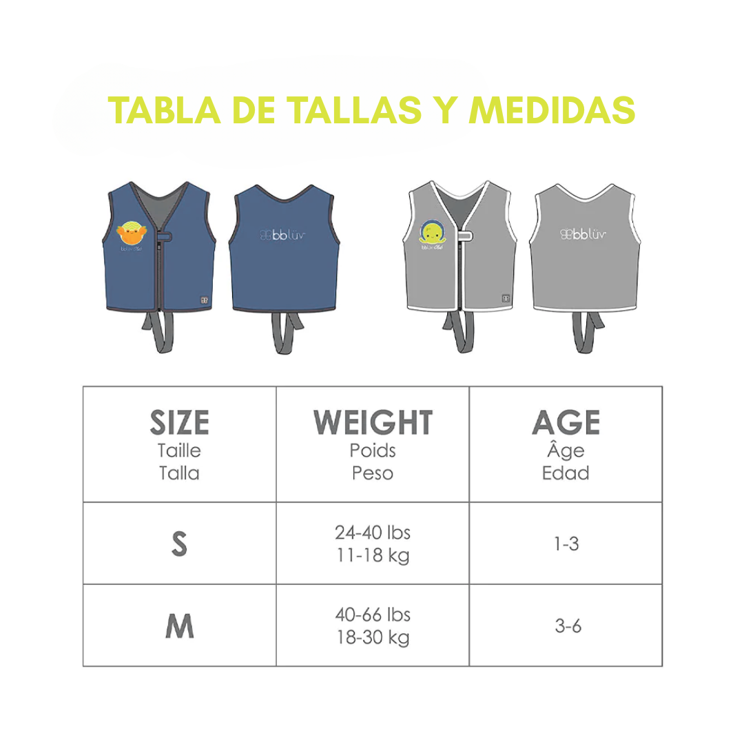 Chaleco De Natación Näj Azul Marino Talla M-1