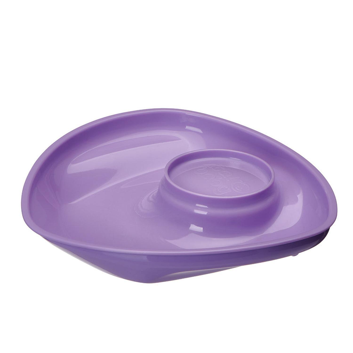 Plato con Base de Succión Morado-0