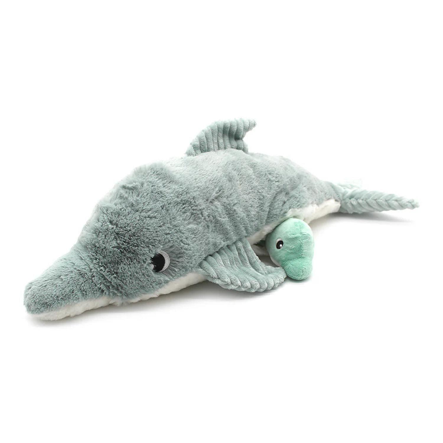 Peluche Delfin Tofou Mamá y Bebé - Menta-3
