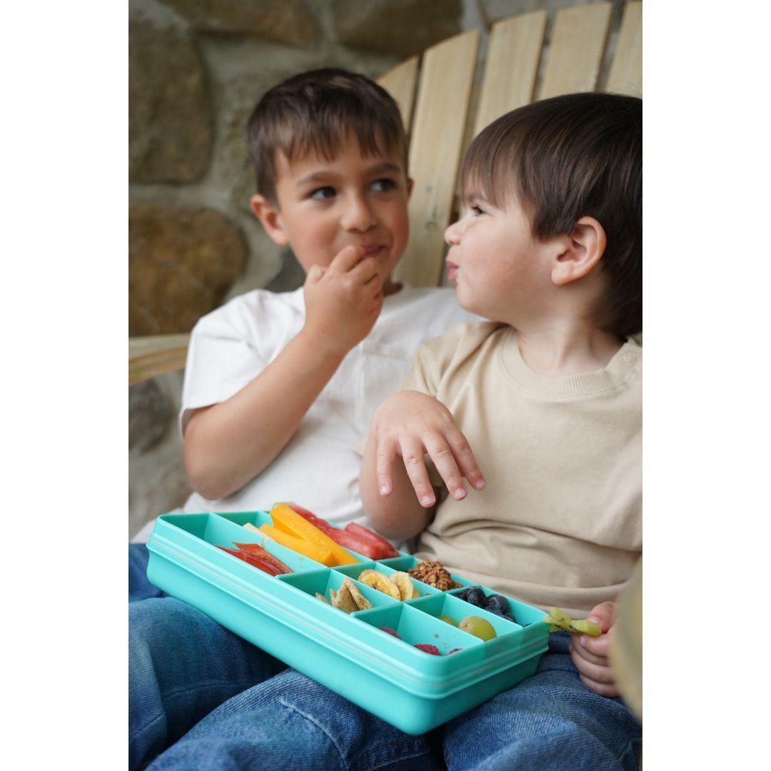 Caja Contenedora Para Snacks Azul-3