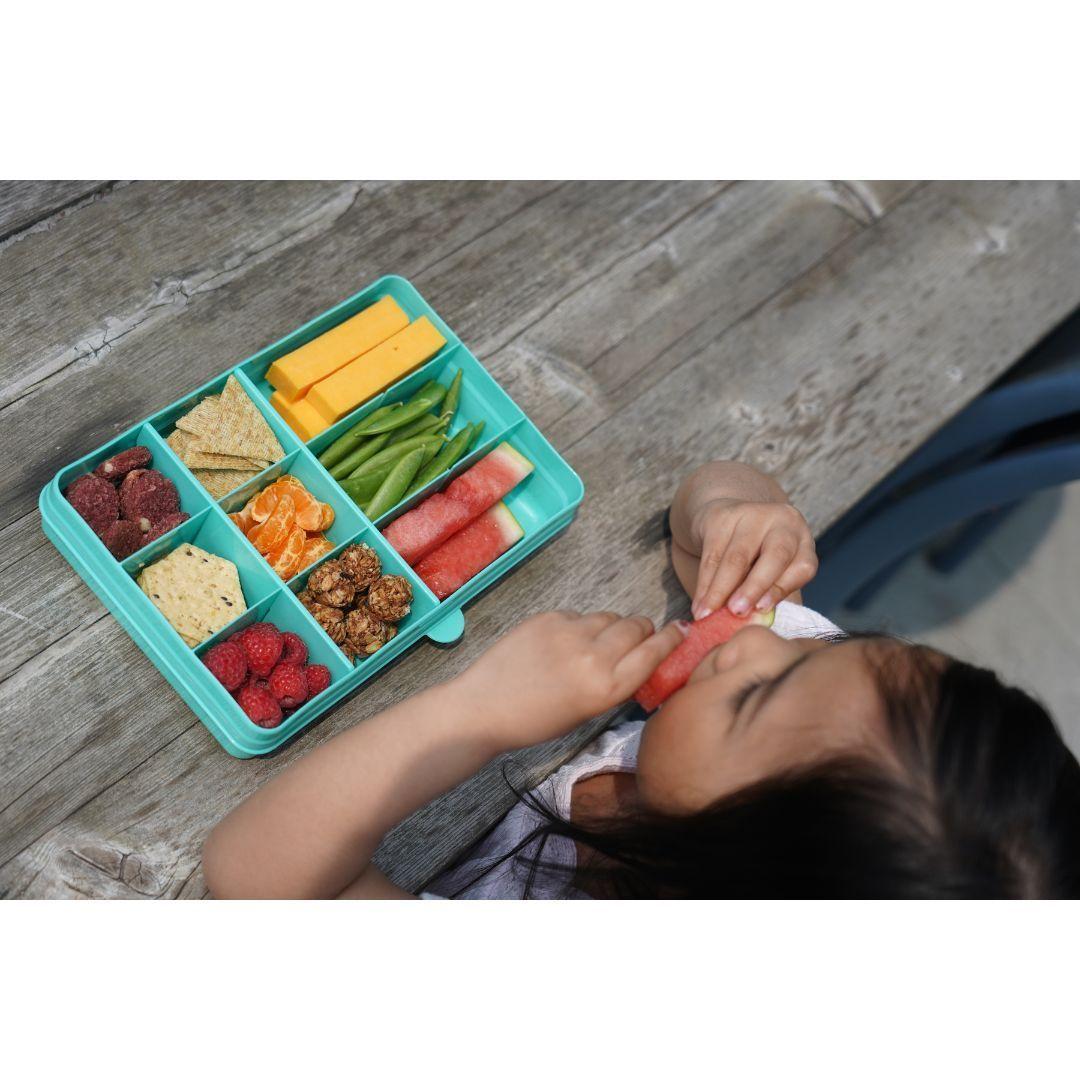 Caja Contenedora Para Snacks Azul-4