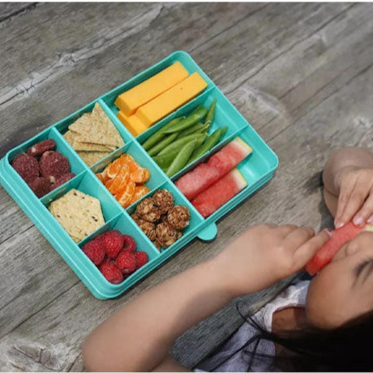 Caja contenedora para snacks - Azul-4