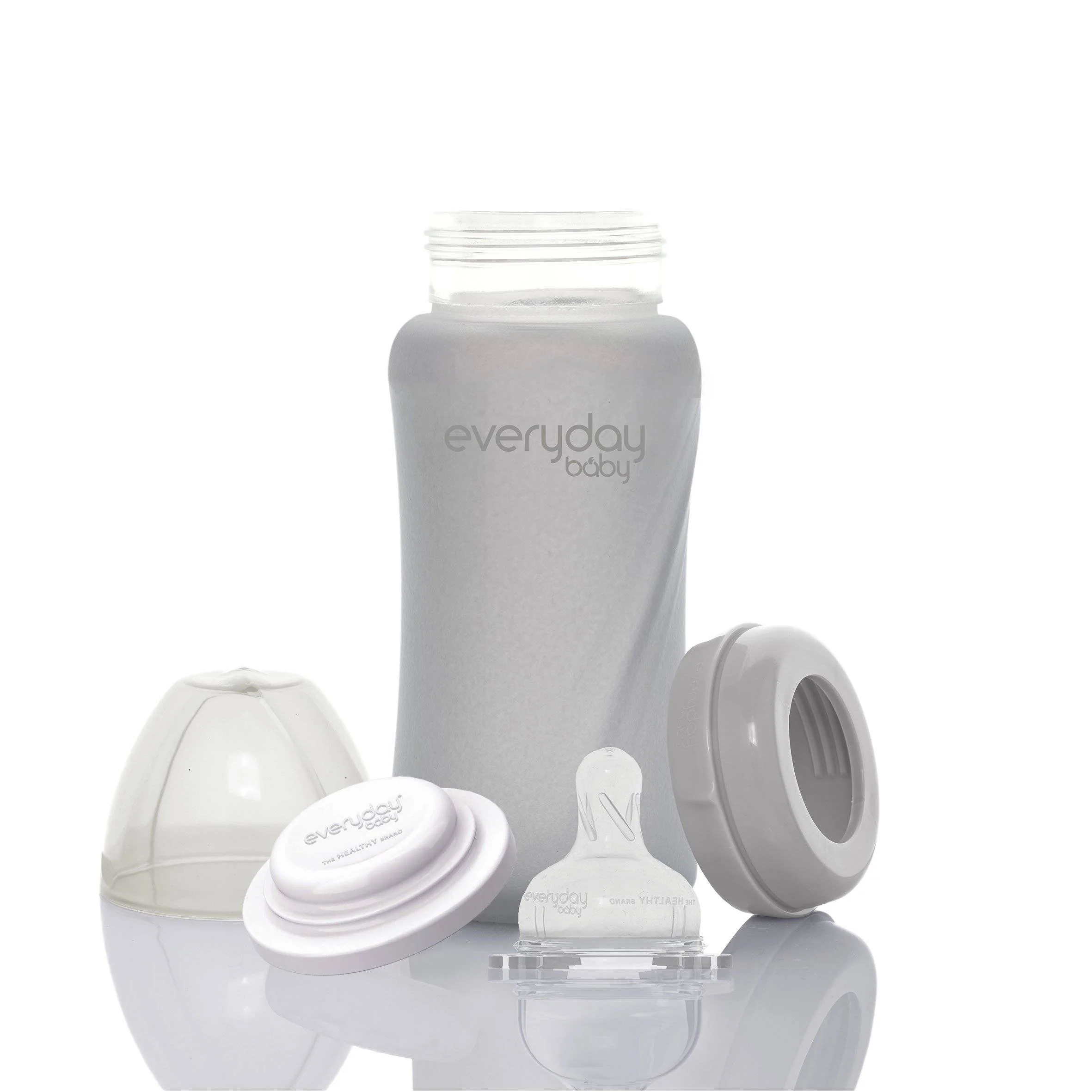 Mamadera De Vidrio Healthy 240ml Gris-2