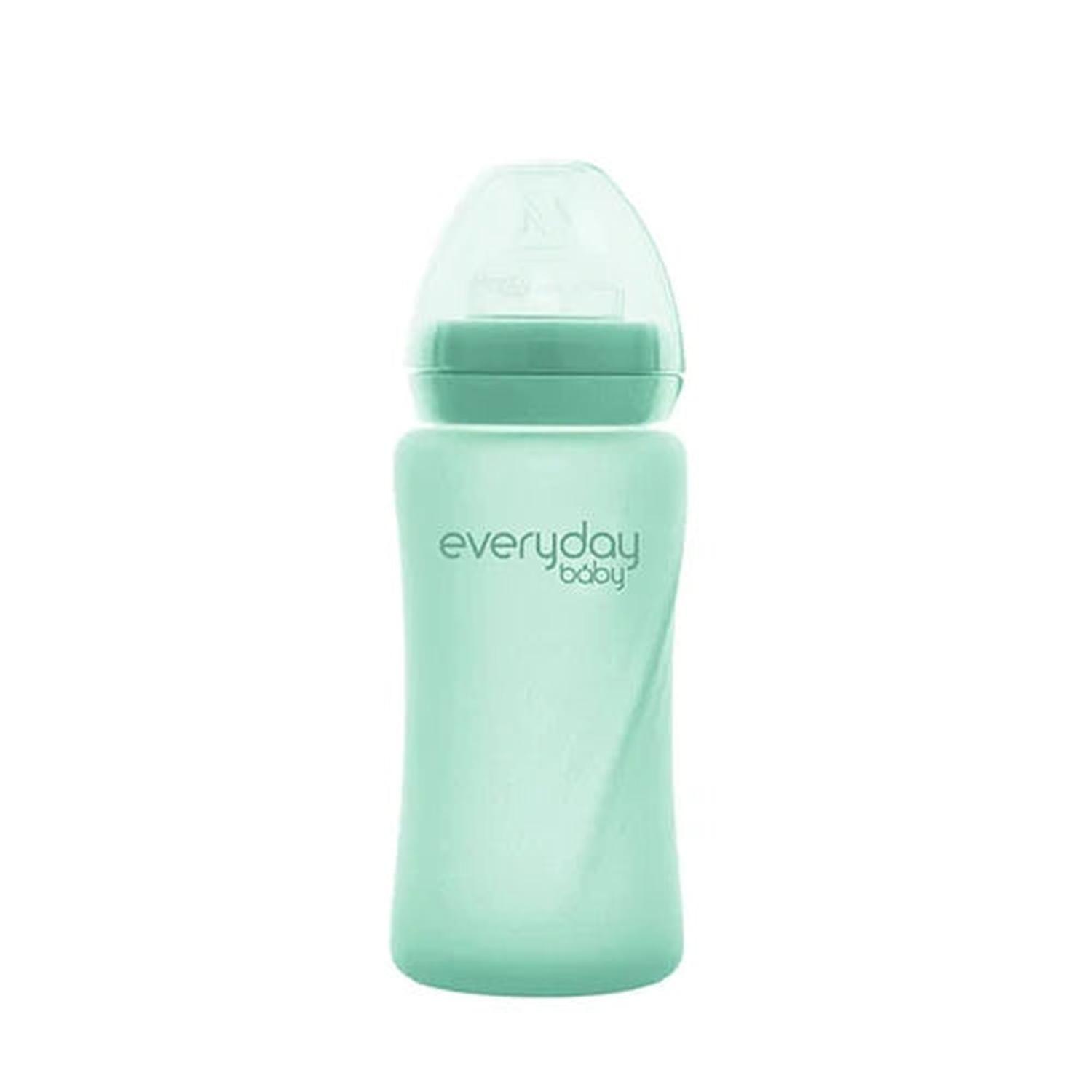 Mamadera de vidrio Healthy 240 ml - Verde-2