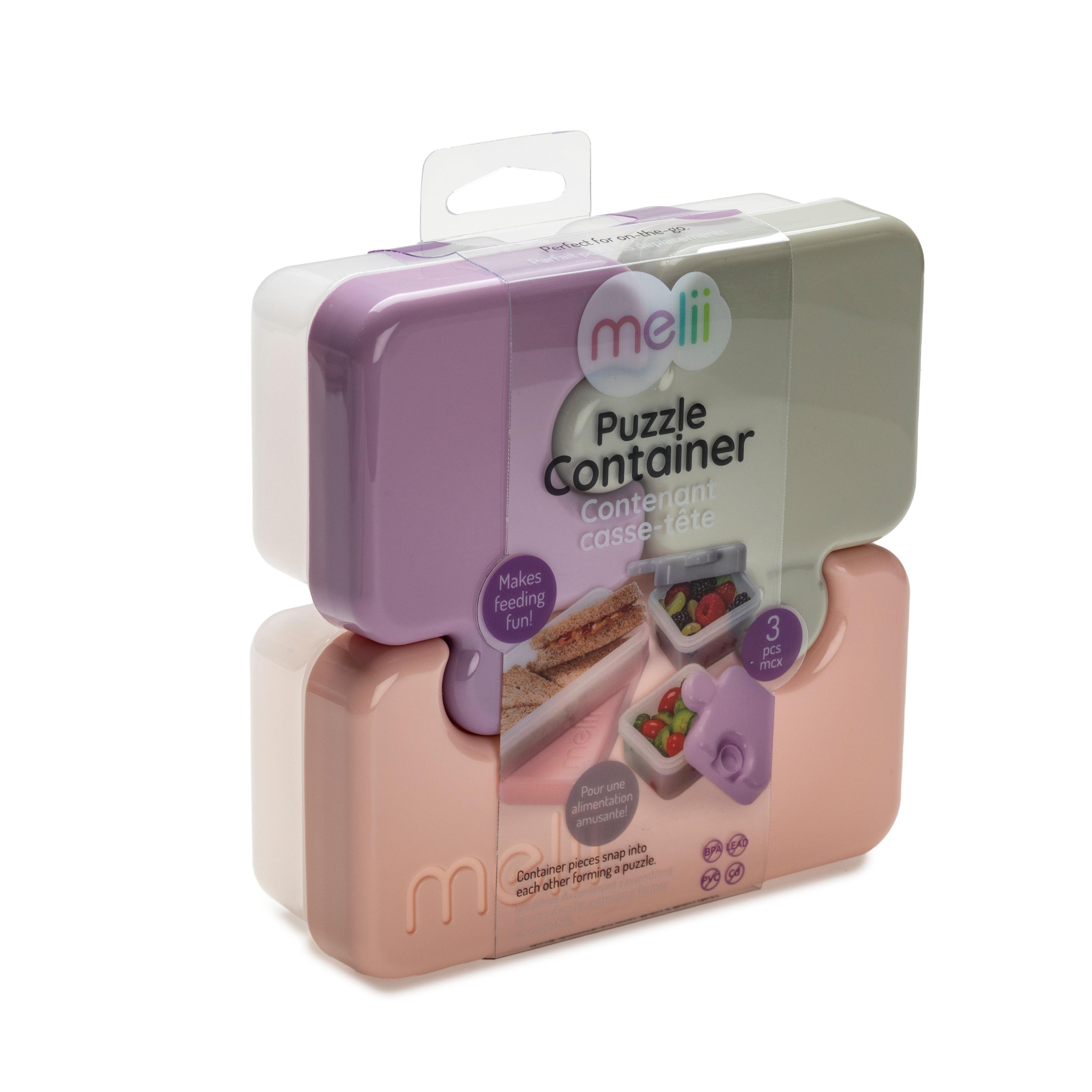 Contenedor De Alimentos Puzzle Rosa-7