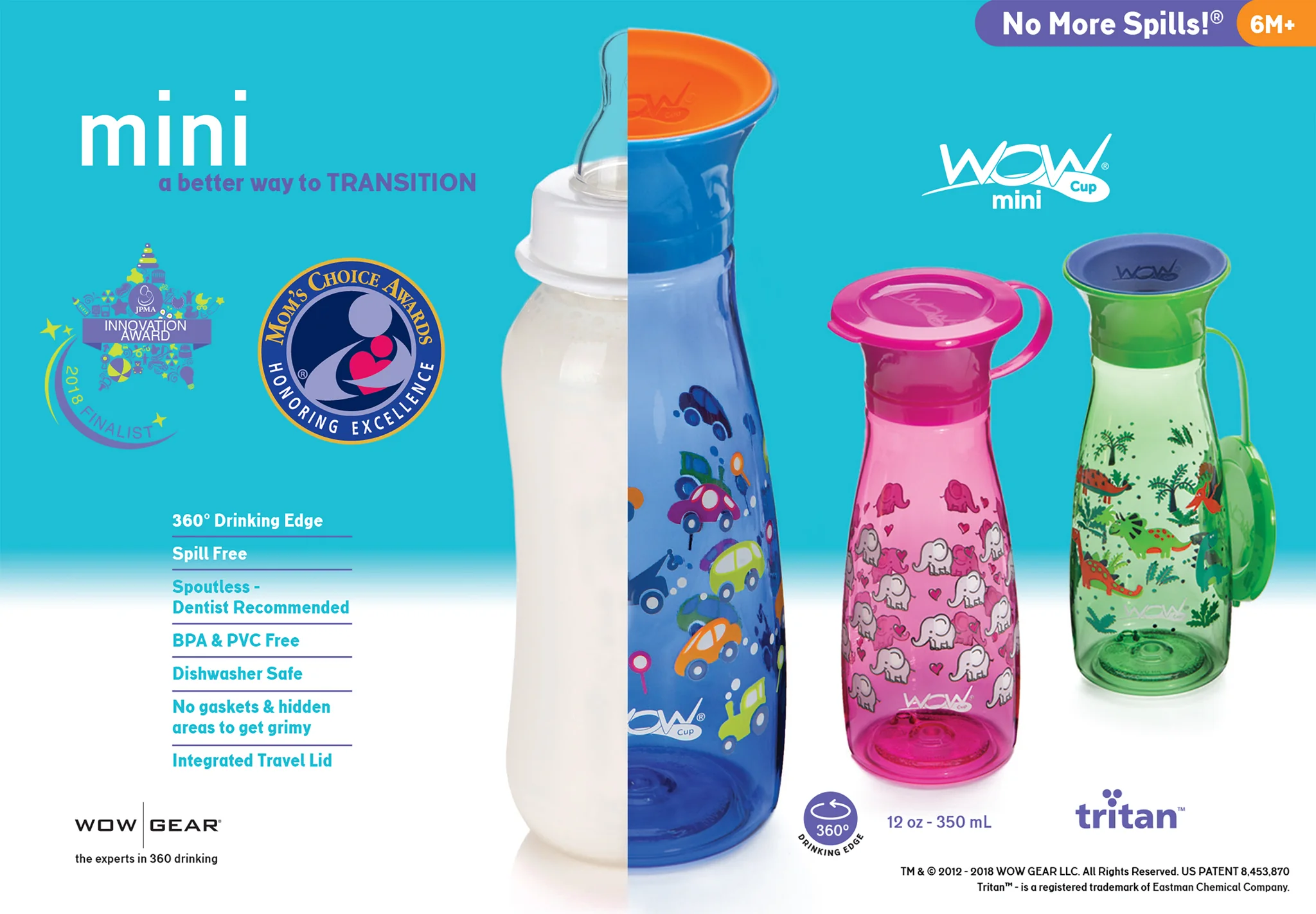 Vaso Wow Cup Mini Azul-3