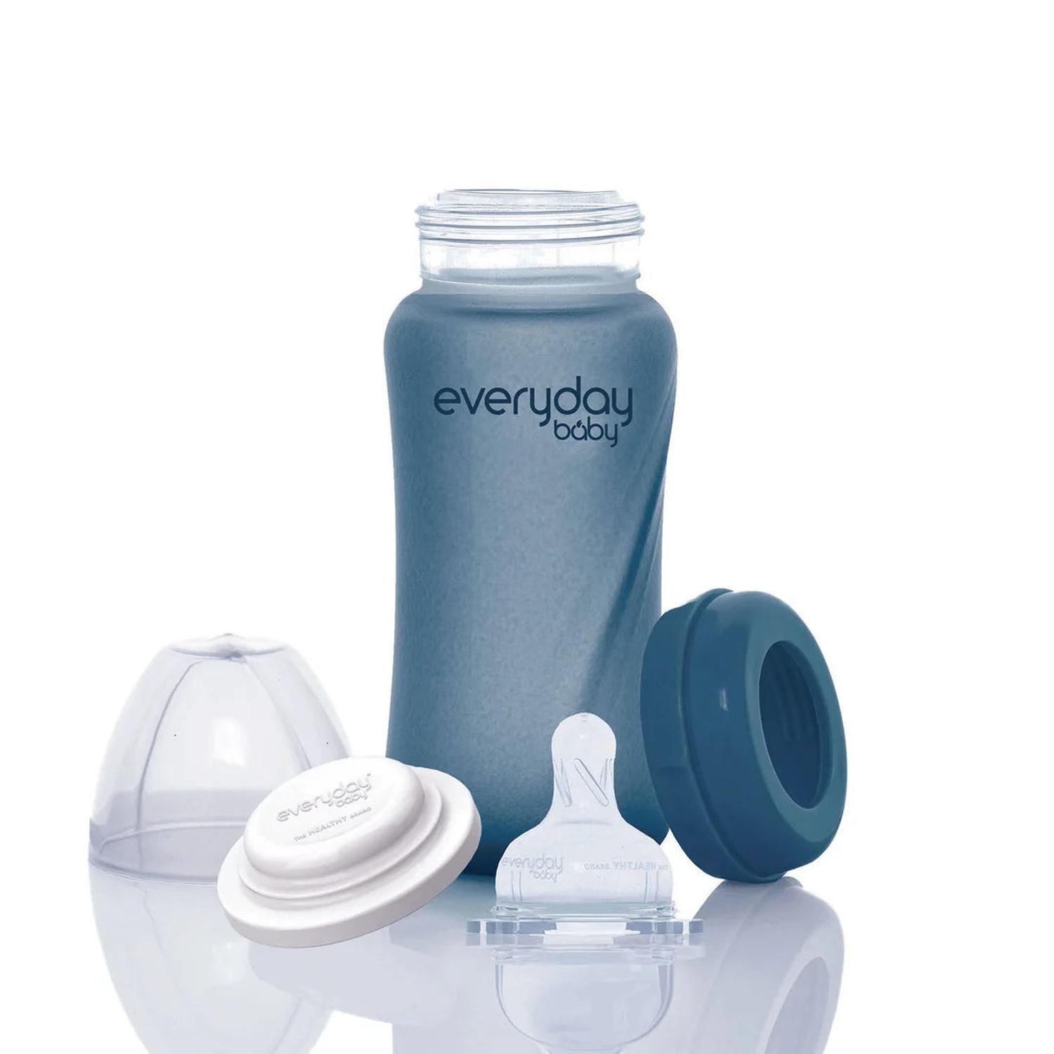 Mamadera de vidrio termosensible 240 ml - Blueberry-1