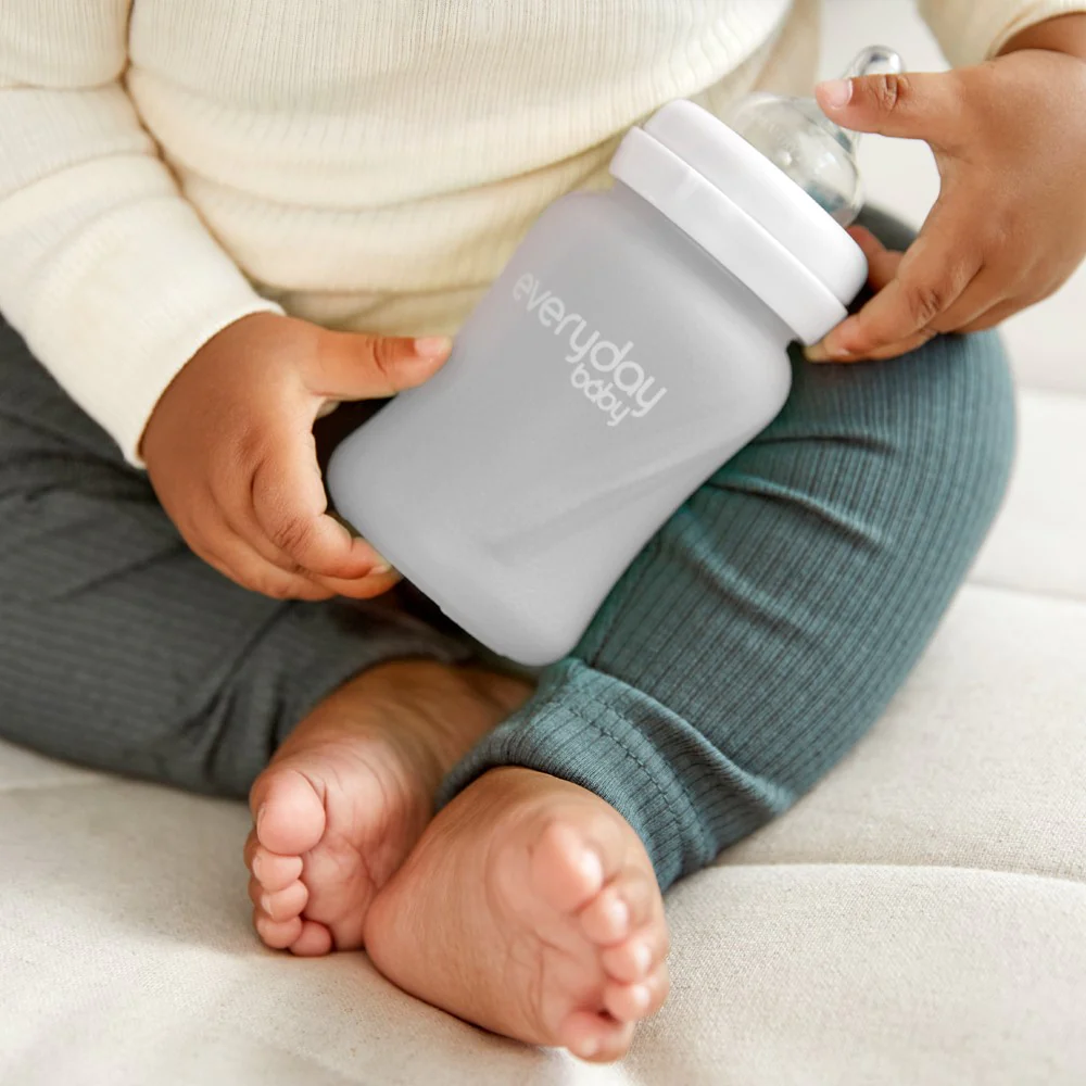 Mamadera De Vidrio Healthy 150 ML Gris-3