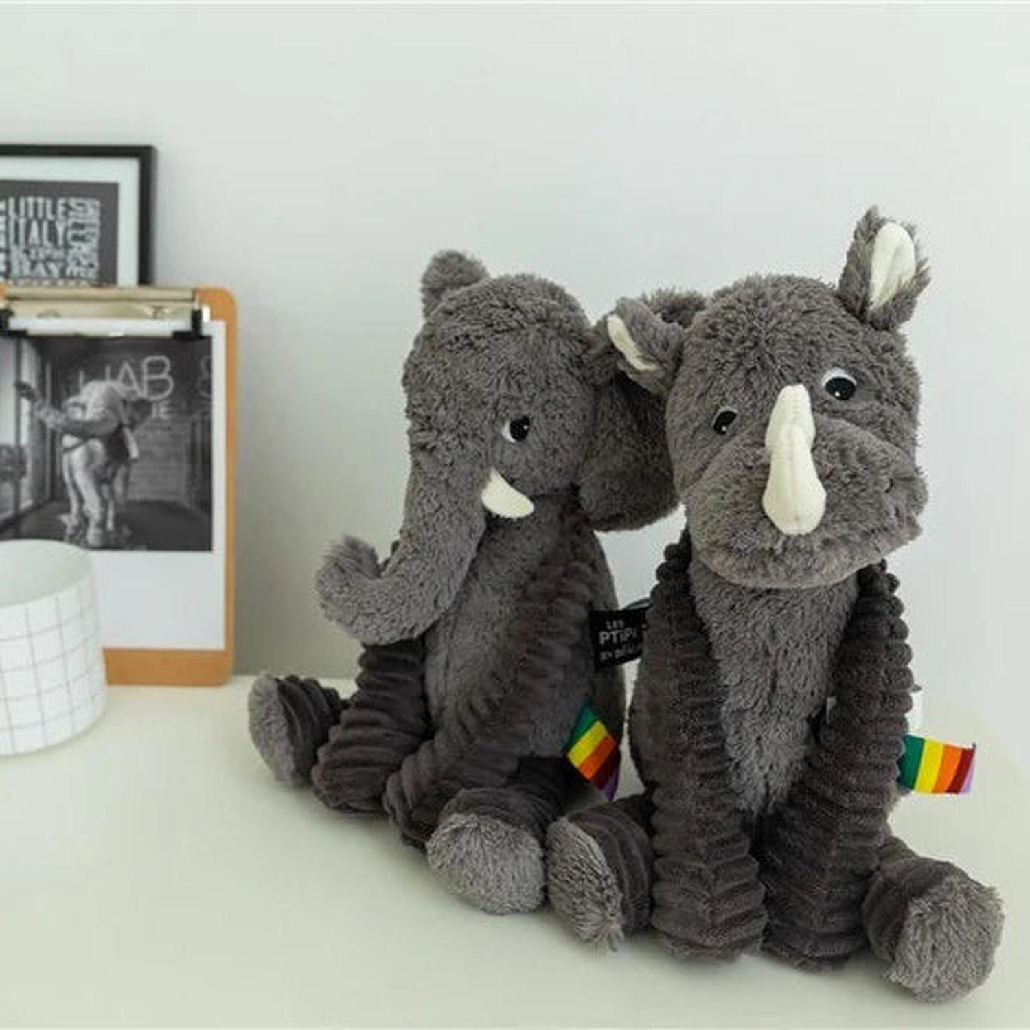 Peluche Rinoceronte Grobisou - Gris-3