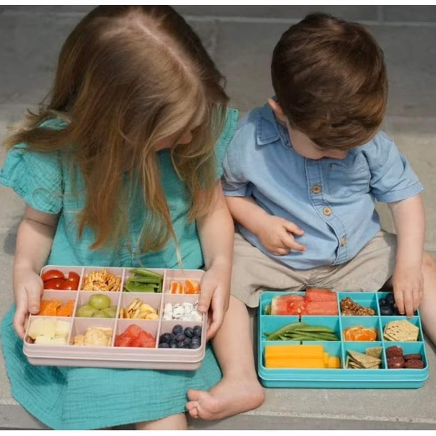 Caja contenedora para snacks - Rosado-4