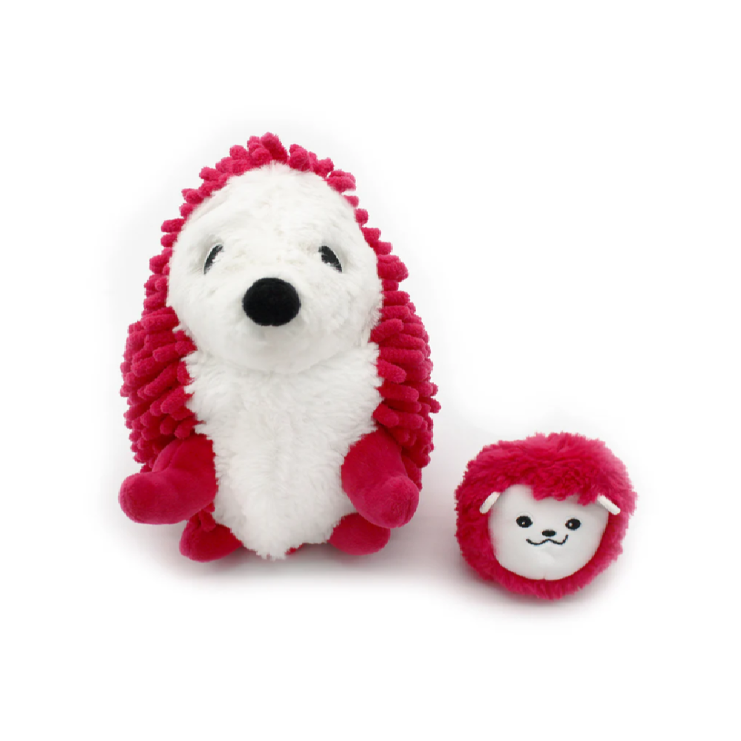 Peluche Erizo Piktou Mamá y Bebé - Fucsia-4