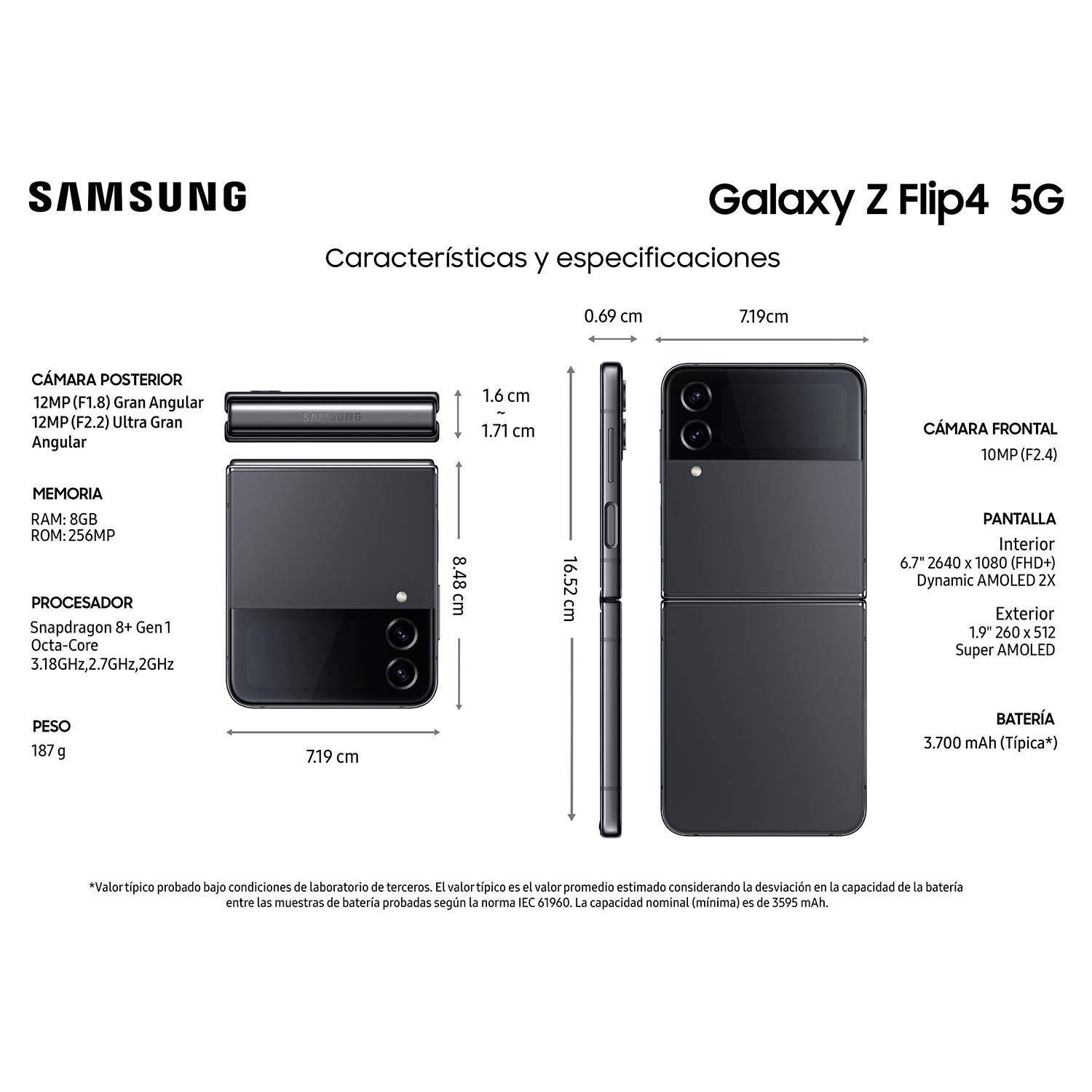 Samsung Galaxy Z Flip4 5G 256GB - Reacondicionado - Negro-1