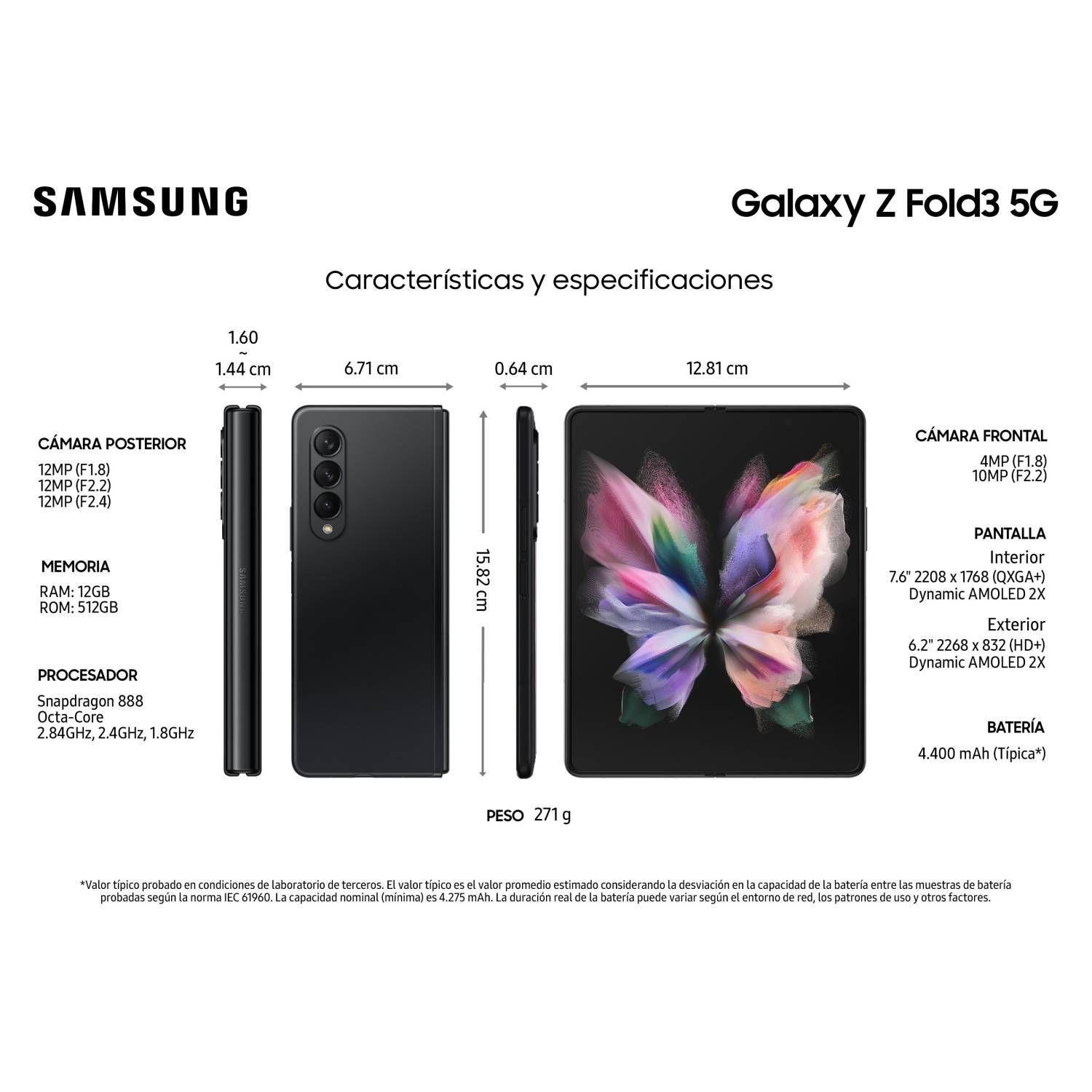 Samsung Galaxy Z Fold3 5G 256GB - Reacondicionado - Negro-1