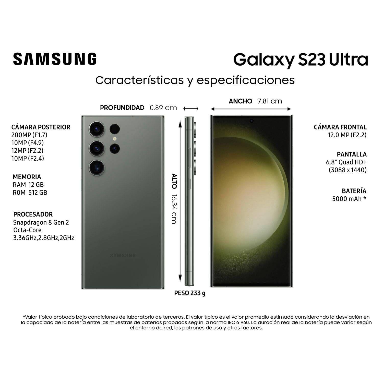 Samsung Galaxy S23 Ultra 5G 256GB - Reacondicionado - Verde-1