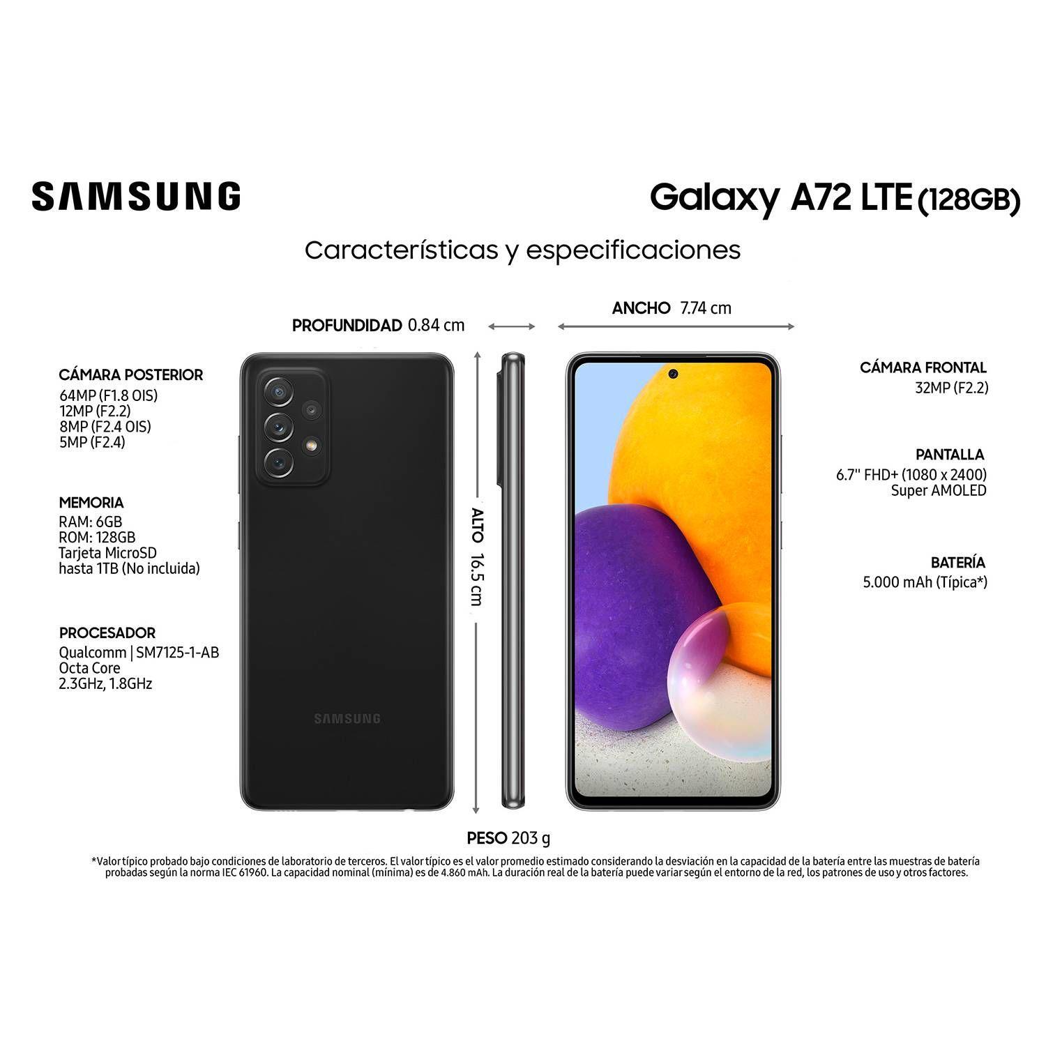 Samsung Galaxy A72 128GB - Reacondicionado - Negro-1