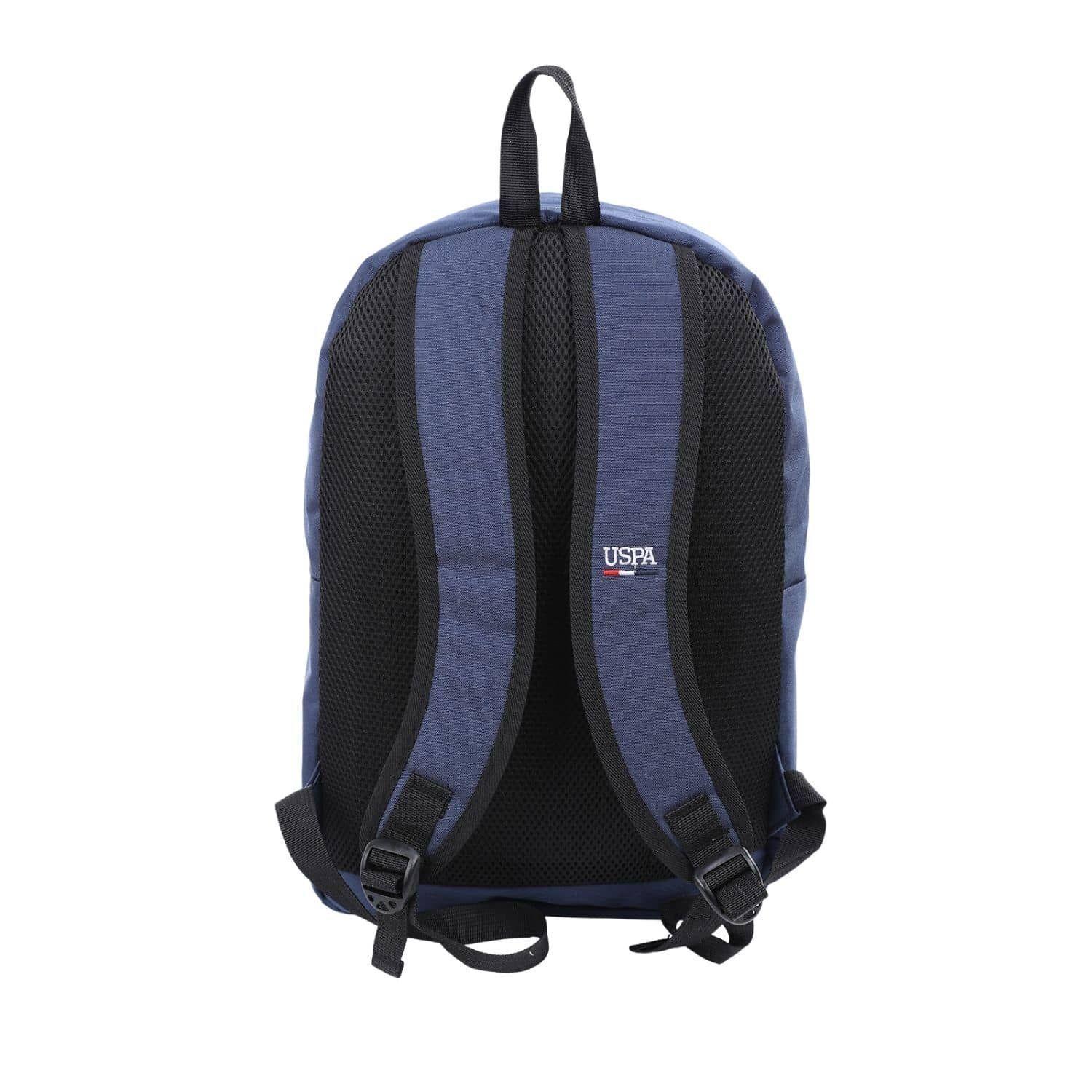 Mochila Azul con Lineas US Polo Assn Porta Laptop-2
