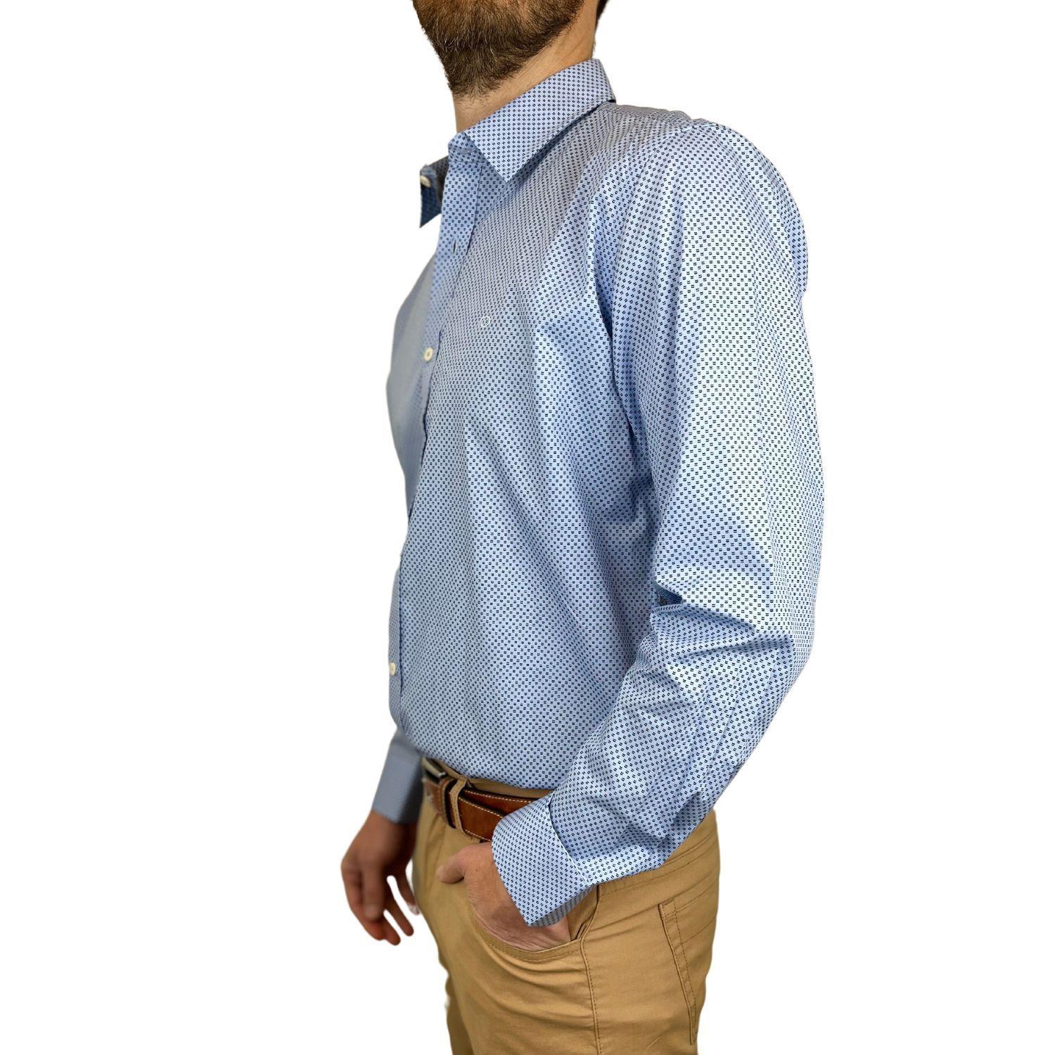CAMISA AZUL OSCAR DE LA RENTA FIT CLASICO - HOMBRE-1