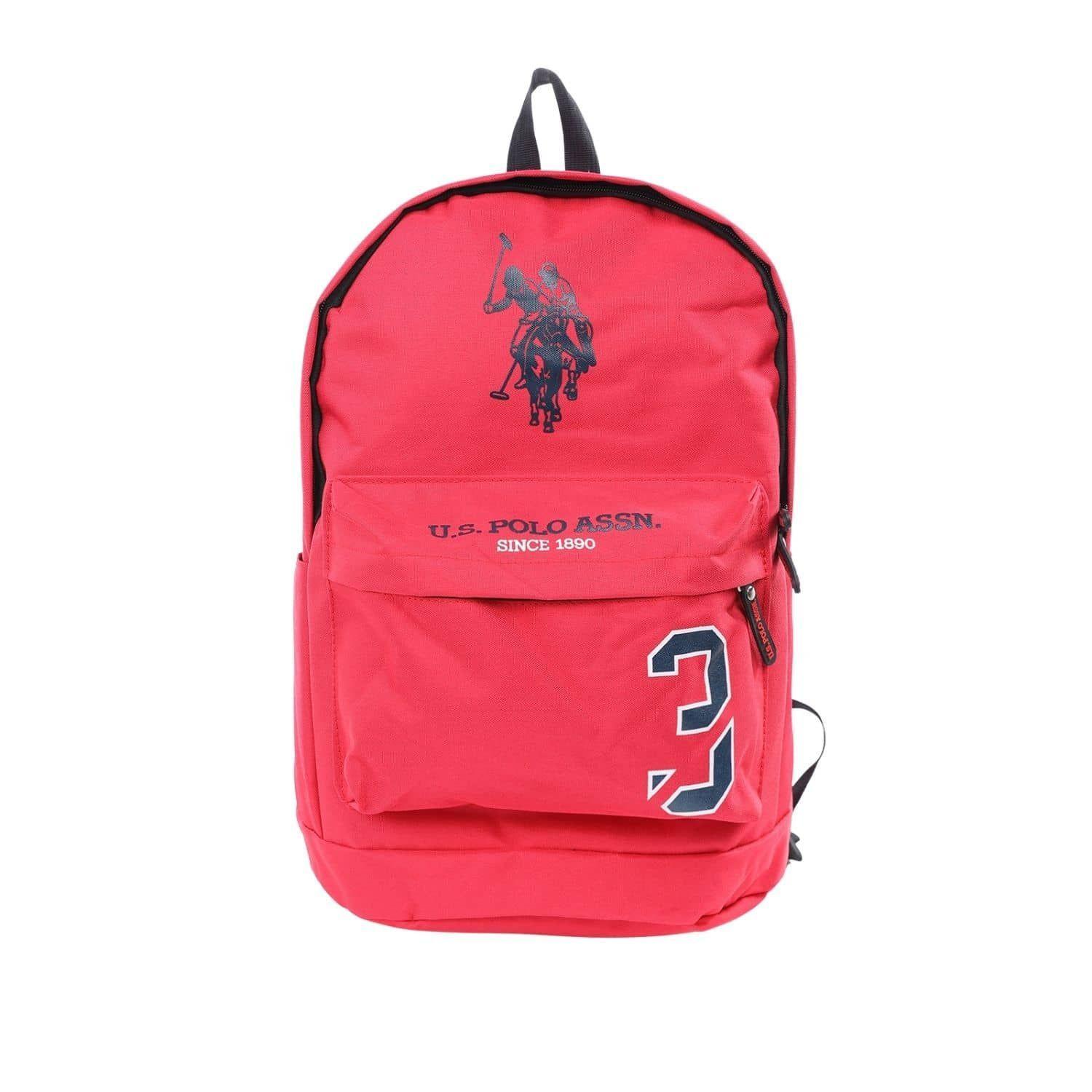 Mochila Roja US Polo Assn Clasica Porta Laptop-0