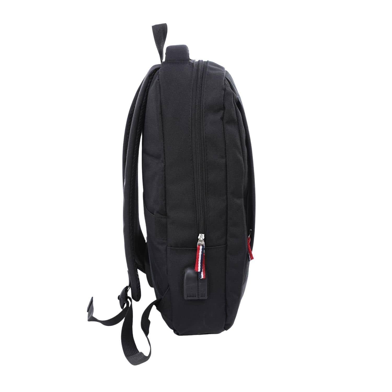 Mochila Negra US Polo Assn Multifuncional Logo Blanco -1