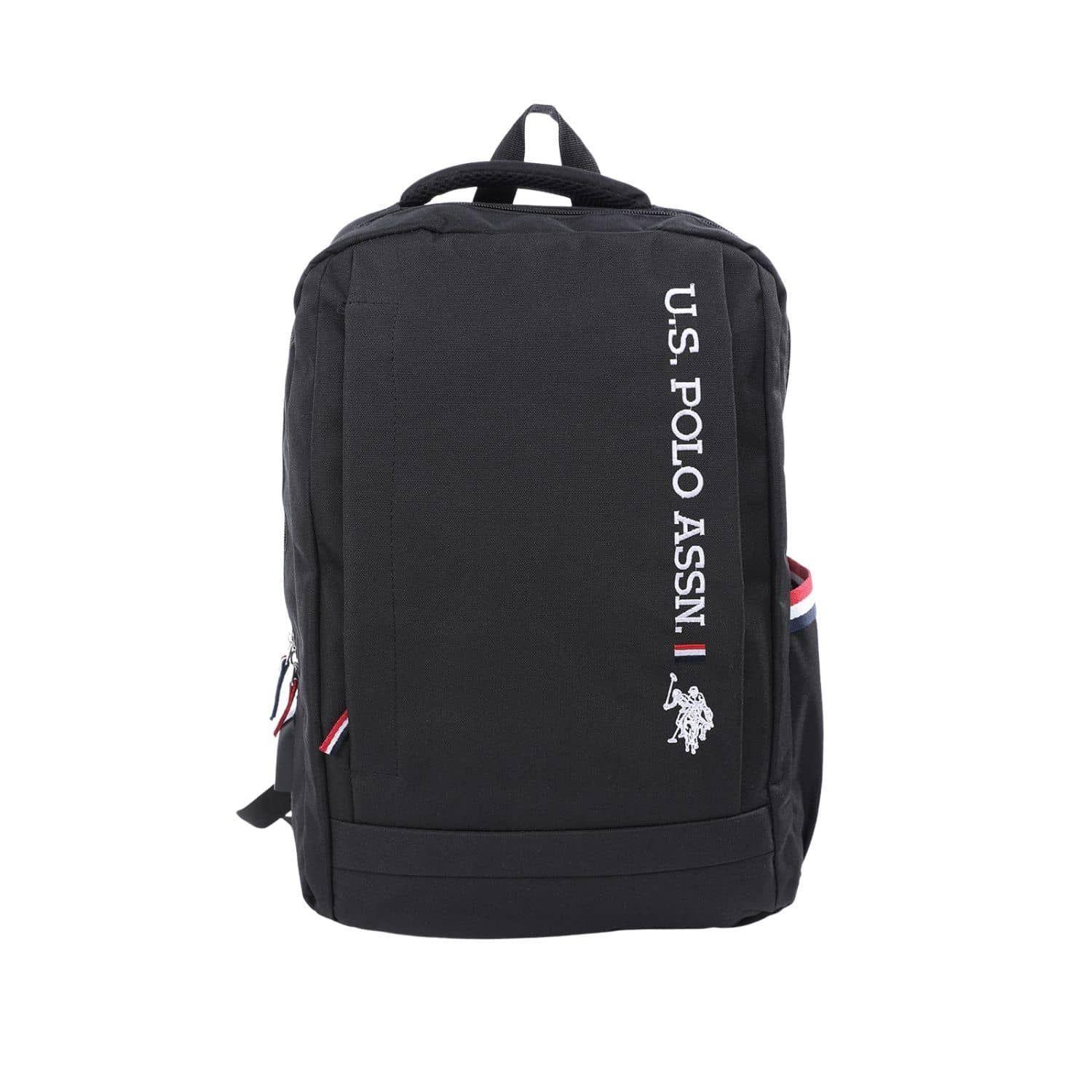 Mochila Negra US Polo Assn Multifuncional Logo Blanco -0