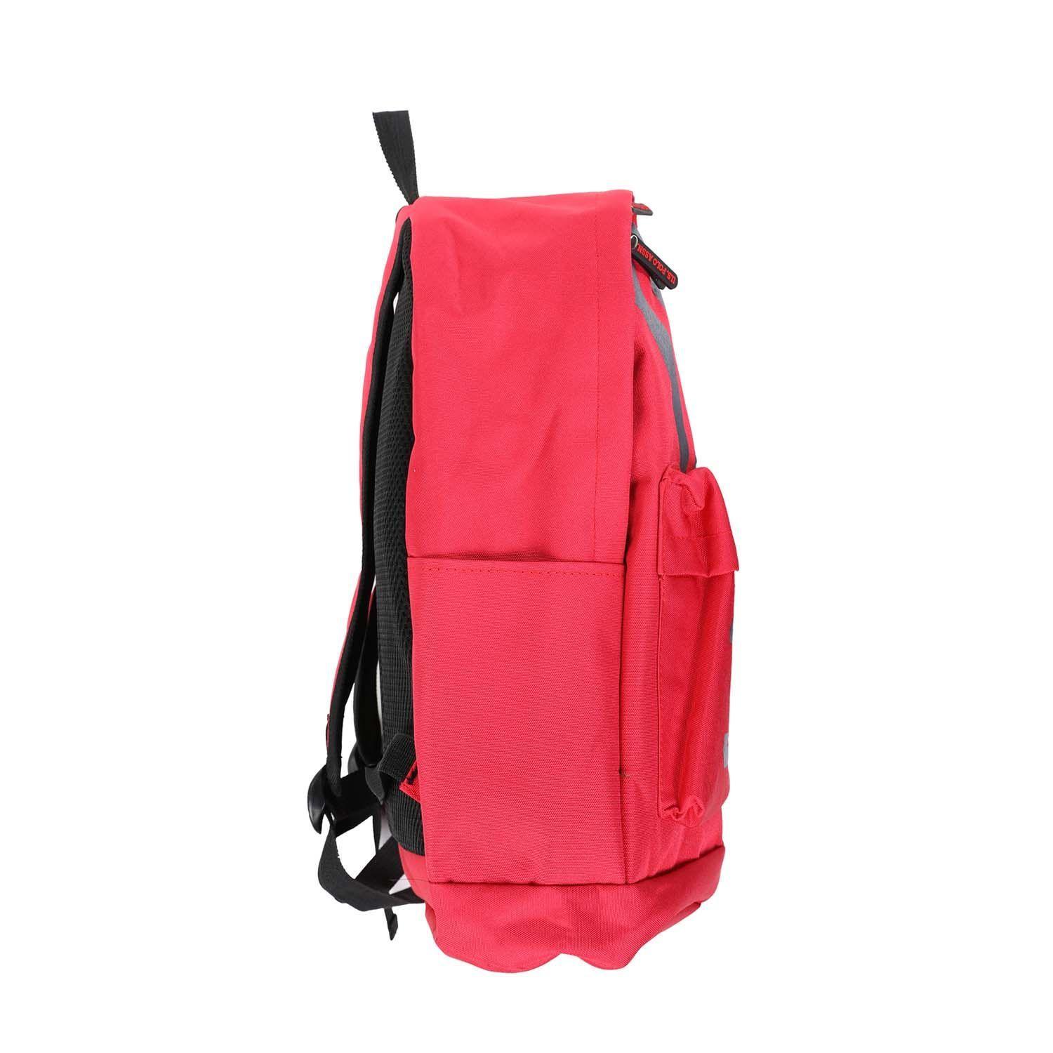 Mochila Roja con Lineas US Polo Assn Porta Laptop-1
