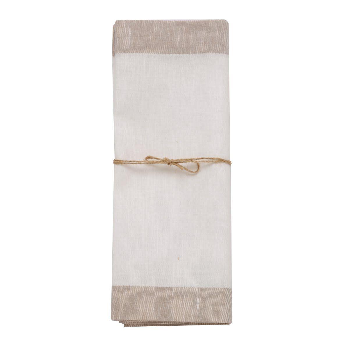 Set 4 Individuales 28X45 Cm De Lino "Hogar"-0