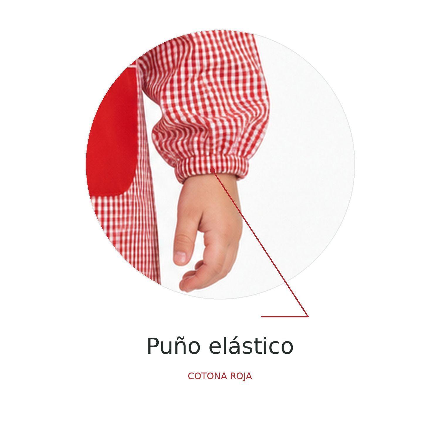 Cotona Niño Párvulo Cuadrille Escolar Rojo-5
