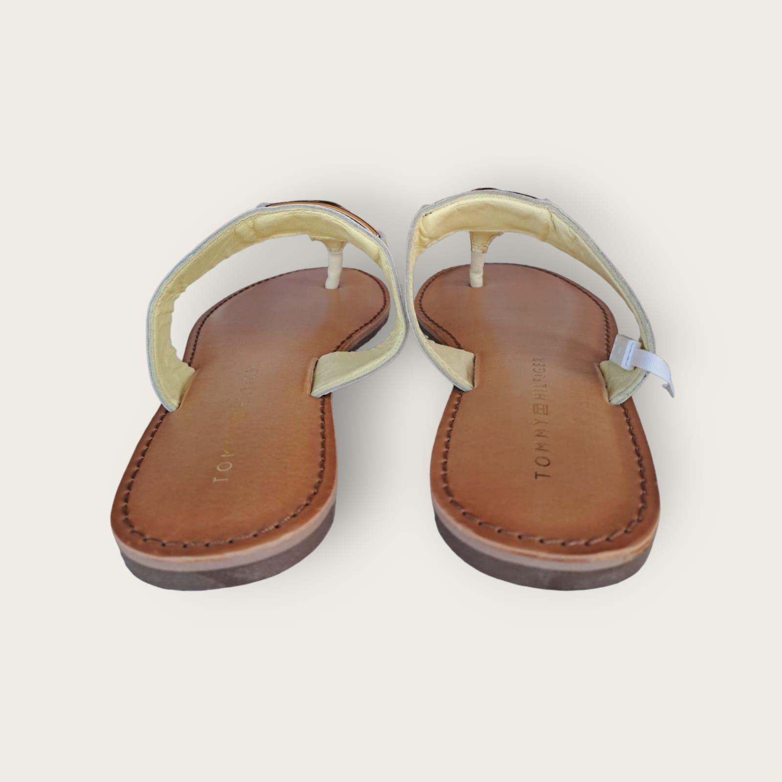 Sandalia Tommy Hilfiger 38 MujerBeige-2