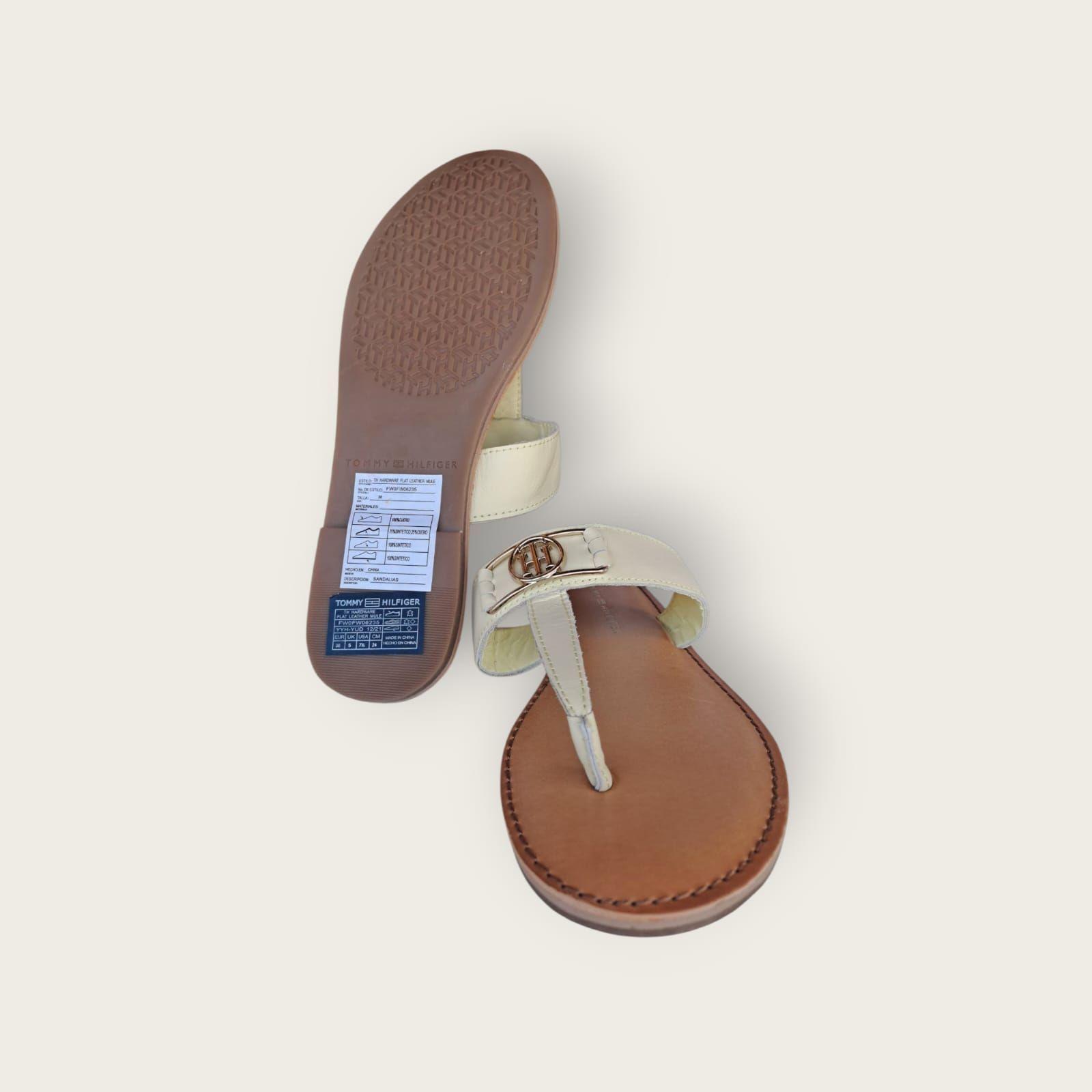 Sandalia Tommy Hilfiger 38 MujerBeige-3