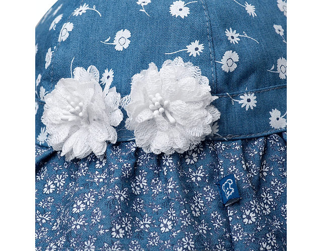 Gorro Sombrero Ni a 48 a 56 cm Amarras Pillin Azul-2