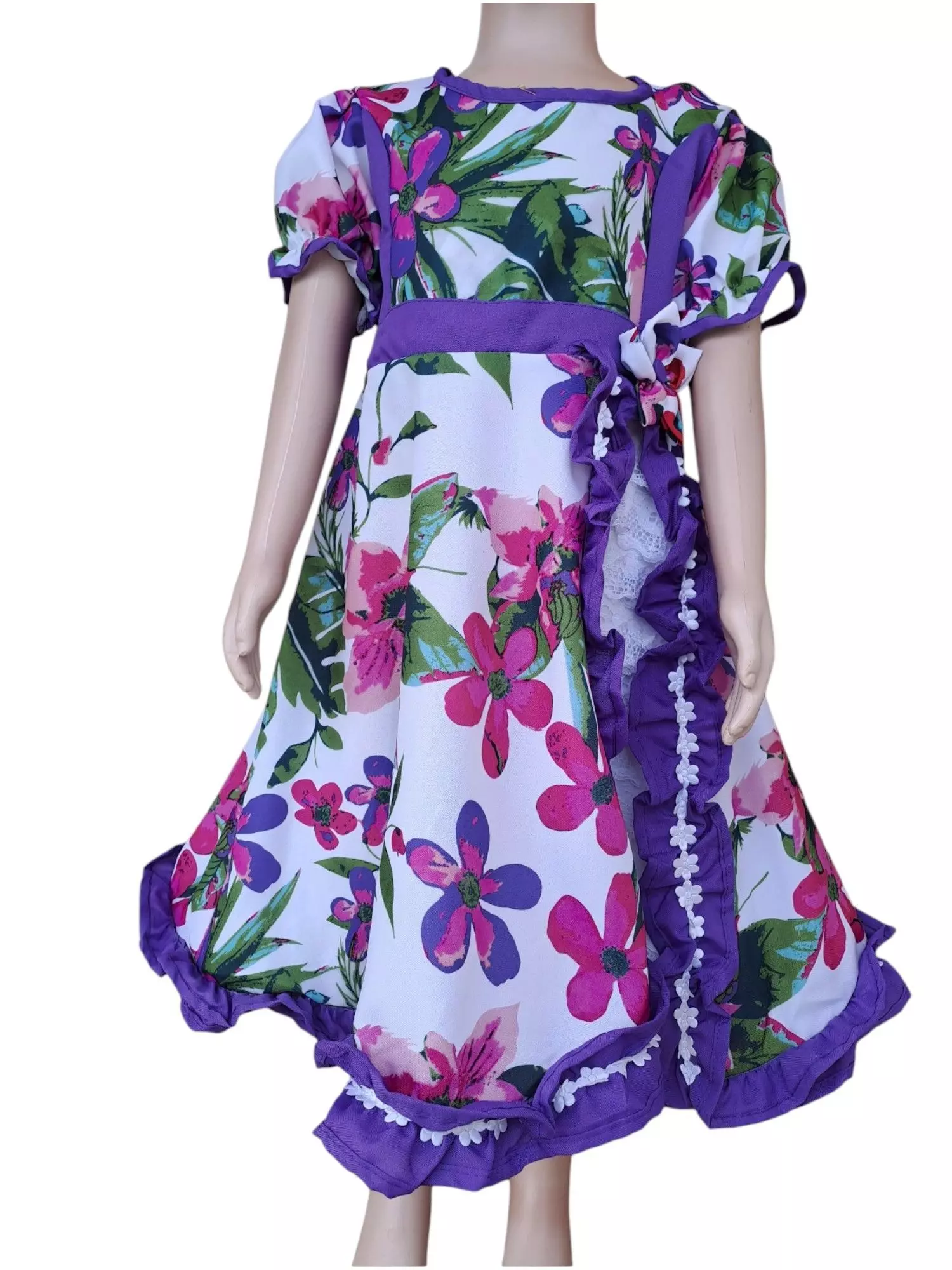 Vestido Cueca Chinita Lila 2 a 12 años-1