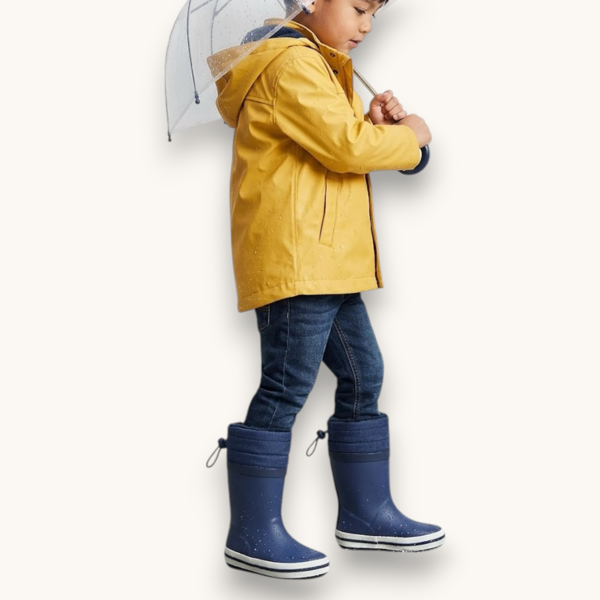Botas de Agua Niño 25 y 26 Opaline Lluvia Invierno-2