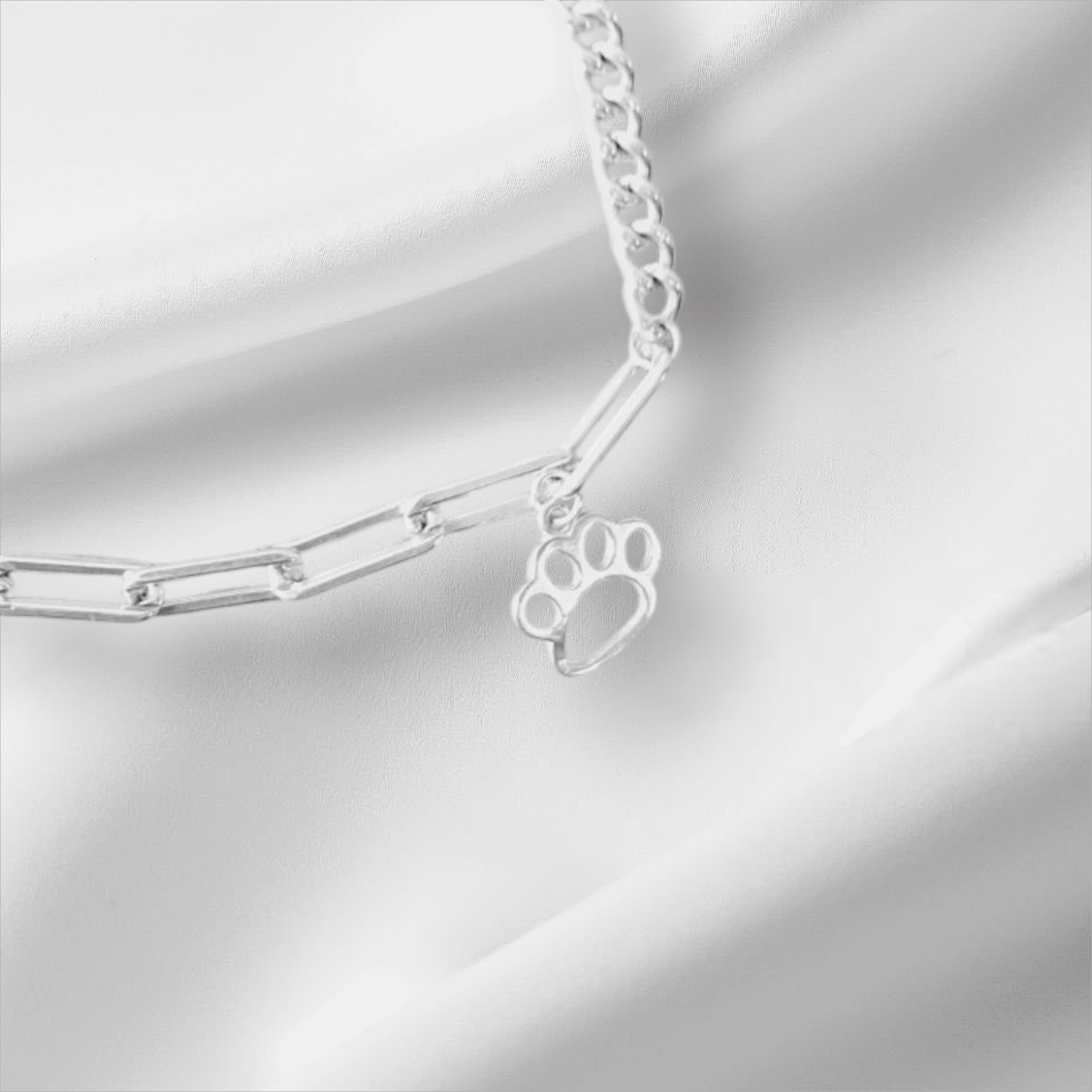 Pulsera Plata Italiana 925 Gruesa Huella-2