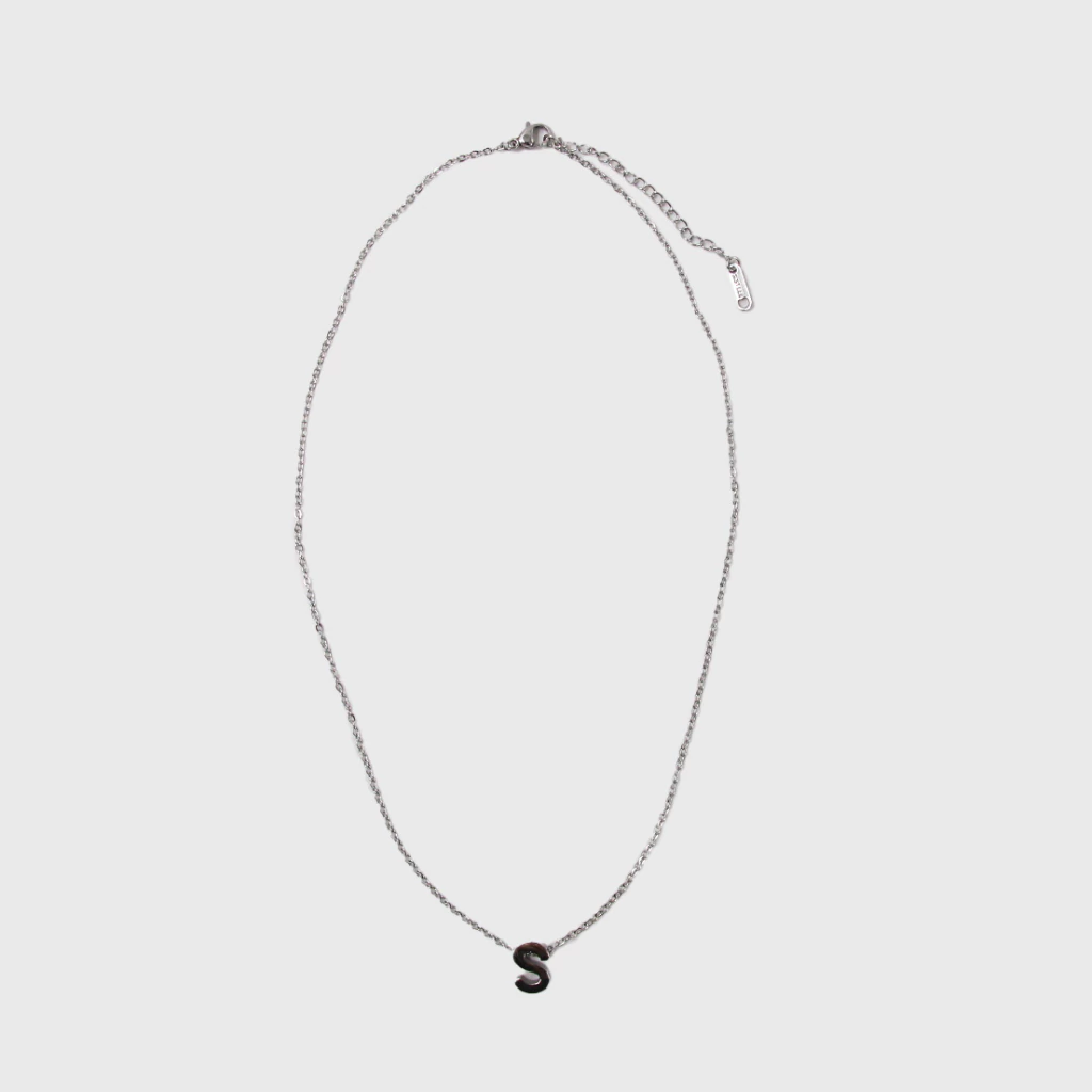 Collar Letra S Acero Quir rgico Juvenil-3