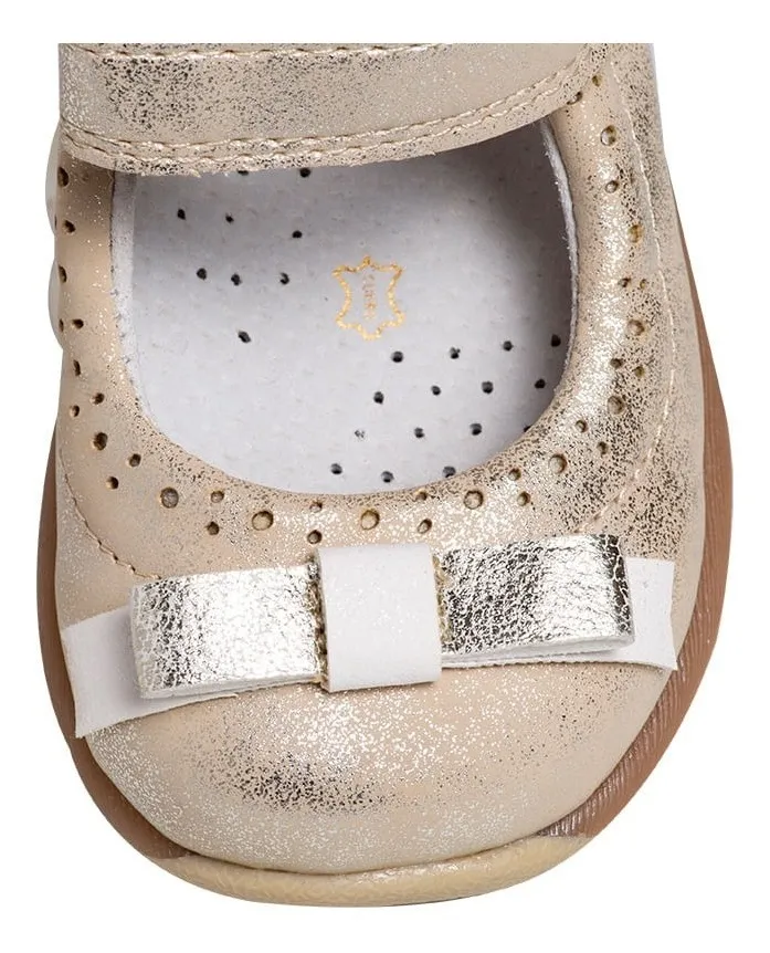 Zapato Reina 21 22 27 Ni a Dorado Pillin-2