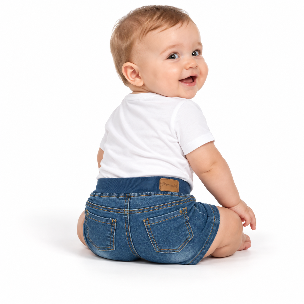 Short Mezclilla 3m a 18m Beb Ni o Pamucki-1