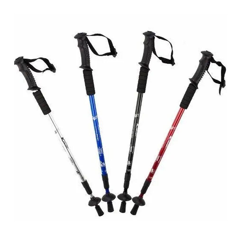 Bastón Trekking, 3 Tramos Mango Recto Antishock Welife-3