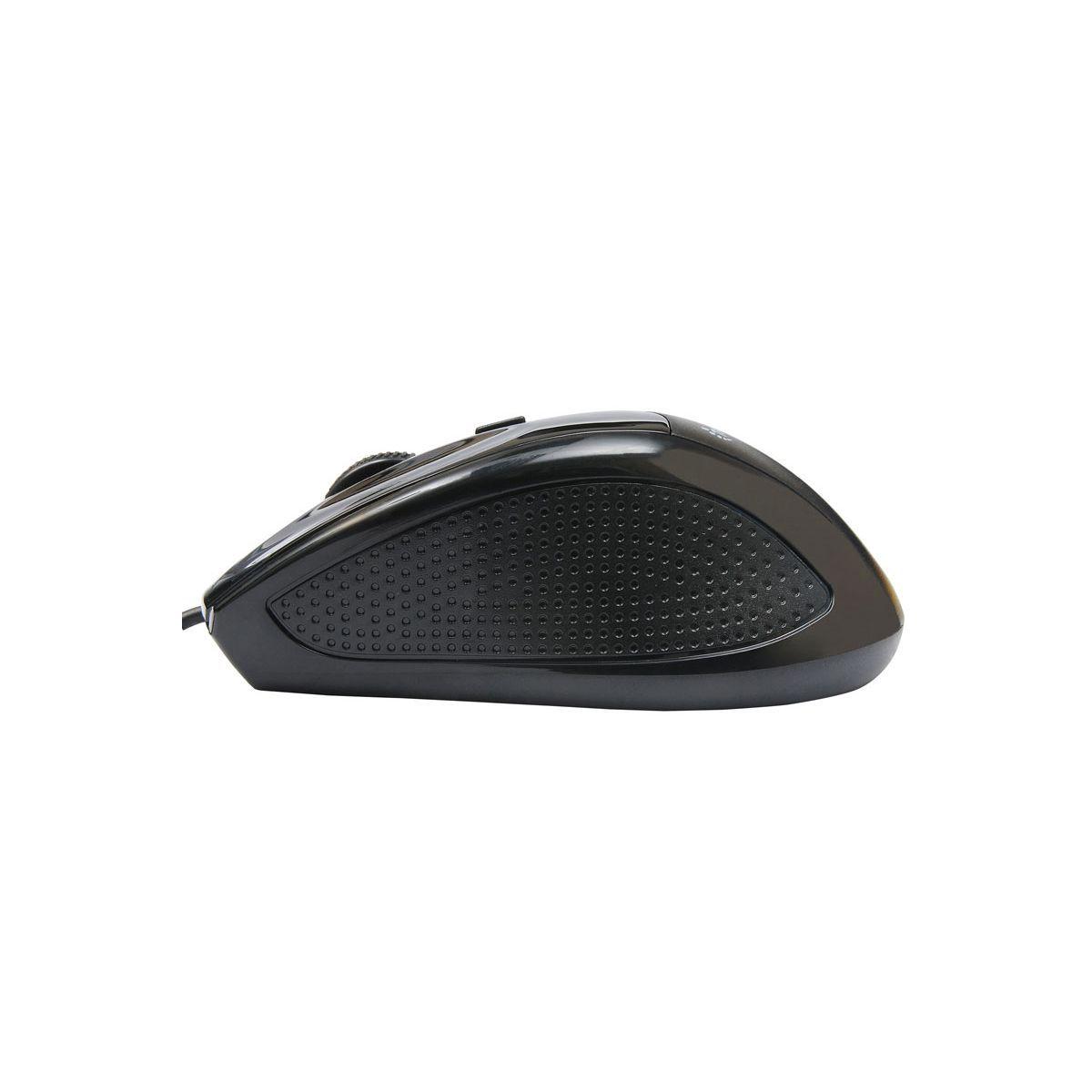 Mouse USB 1600 DPI Negro Tecmaster TM-MO360-1