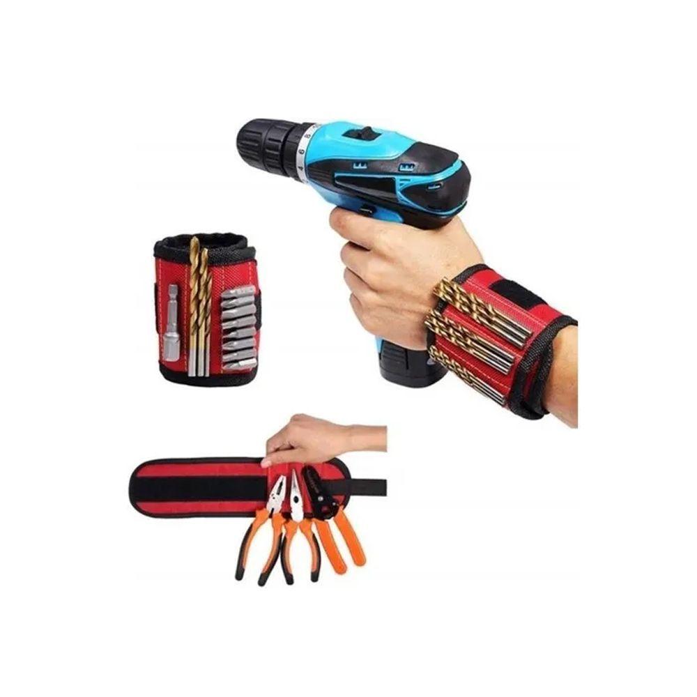 Muñequera Magnética Welife Sujeta Herramientas Tornillos-2
