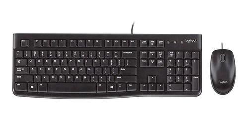 Teclado Y Mouse Combo Logitech Usb Cable Mk120-0