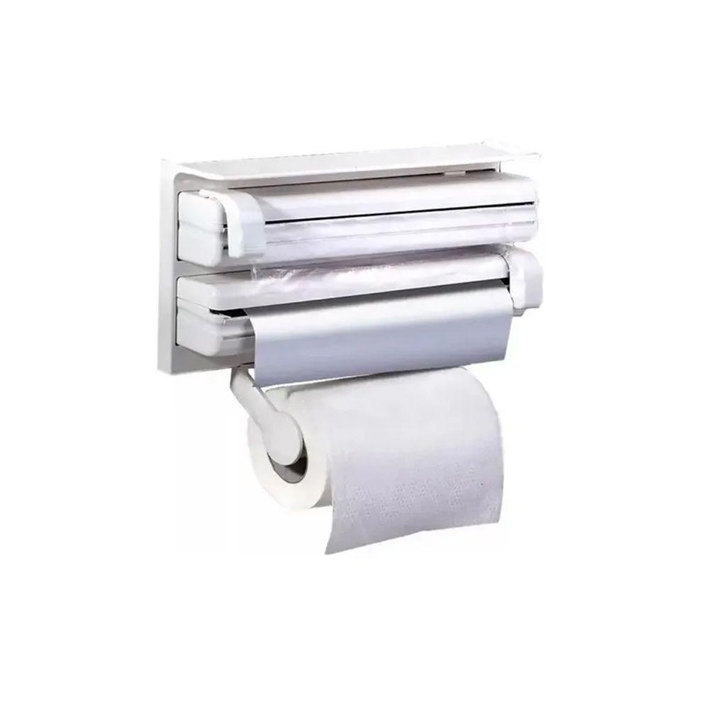 Porta Rollo Toalla Nova Triple Dispensador Cocina Alusa Film-0