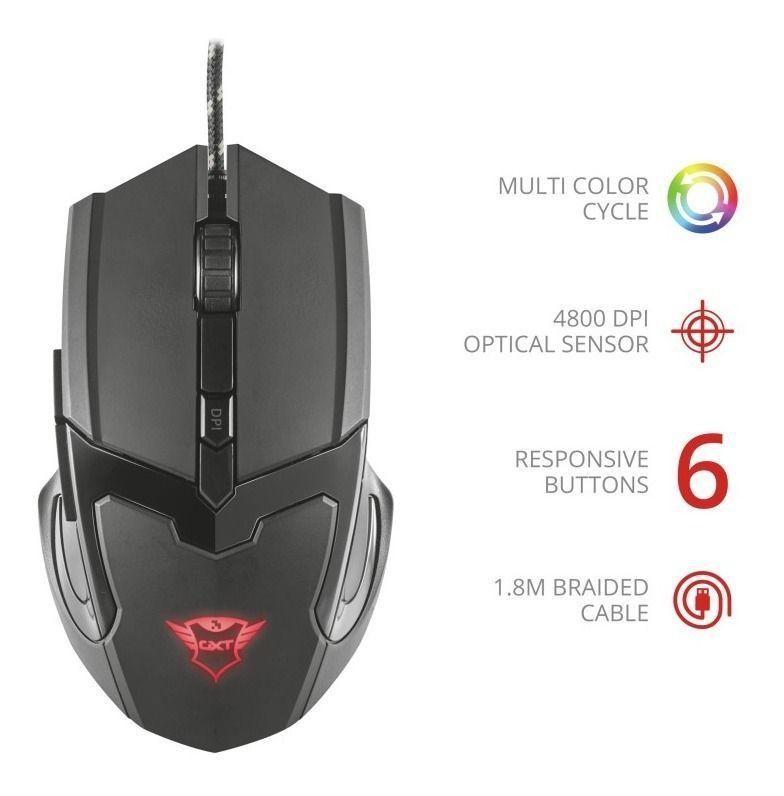Mouse Gamer Trust Gxt101 Gav-3