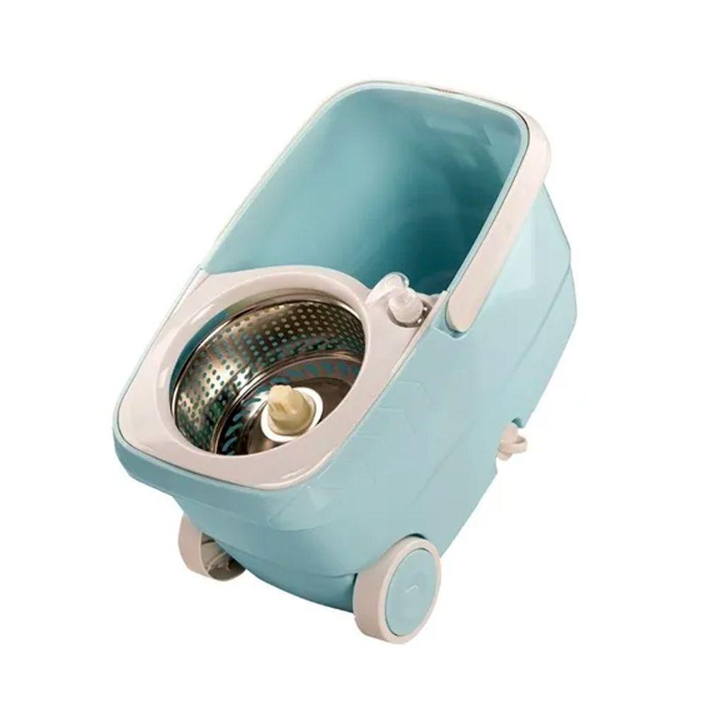 Mopa De Rotación 360 Premium Balde Con Ruedas + Paño Welife-5