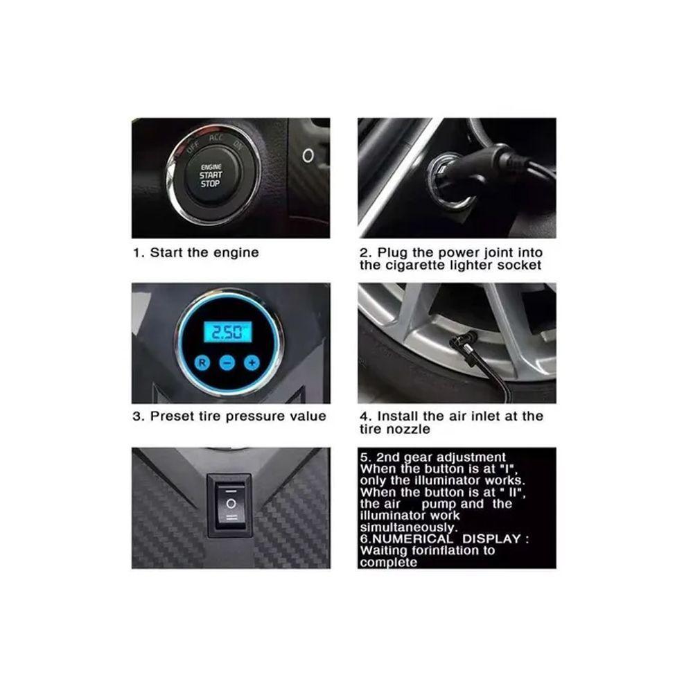 Compresor De Aire 12V Para Vehículos Neumaticos Welife-3