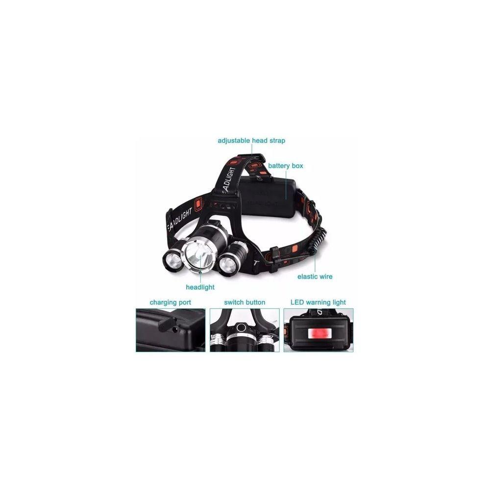 Linterna Frontal 5000 Lumenes Led Minero-1