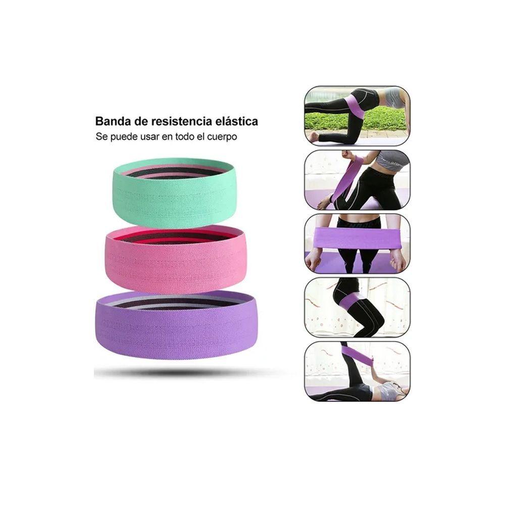 Set 3 Bandas Resistencia Ejercicio Antideslizante Welife-3